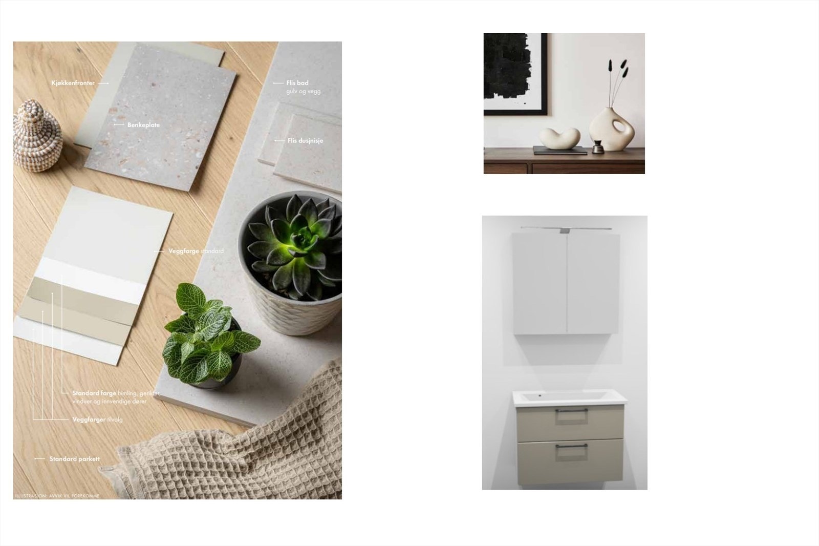 Stilretning den lyse på kjøkken- og baderomsinnredning. Galleribilde