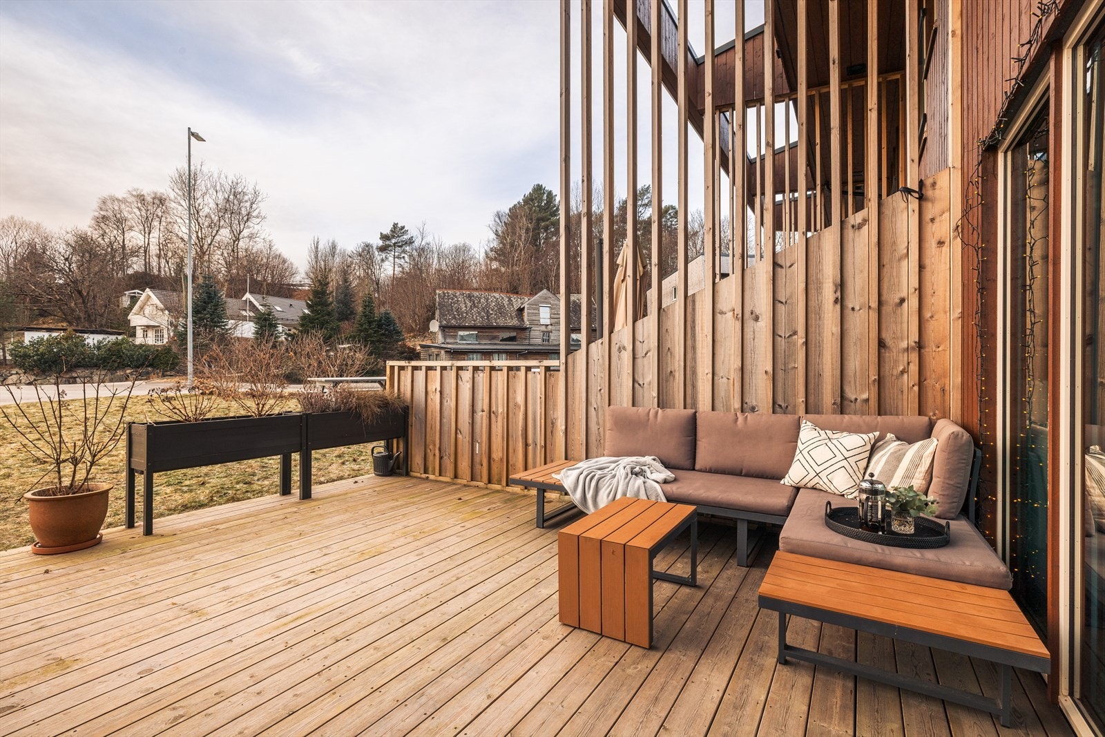 Terrassen måler hele 21kvm! Galleribilde