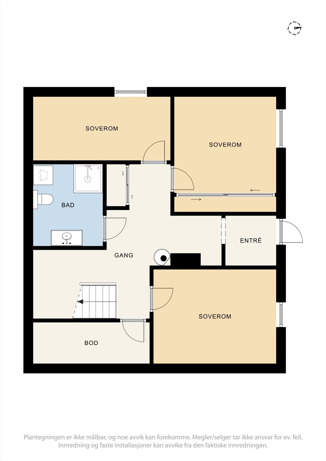 Plantegning underetasje. Galleribilde