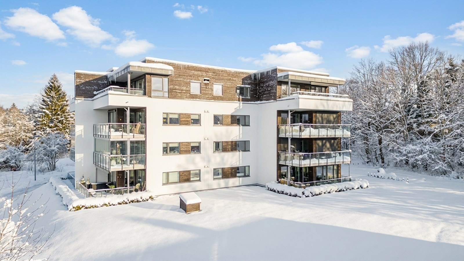 Borgeåsen er et godt etablert boligområdet, med variert bebyggelse i landlige omgivelser Galleribilde