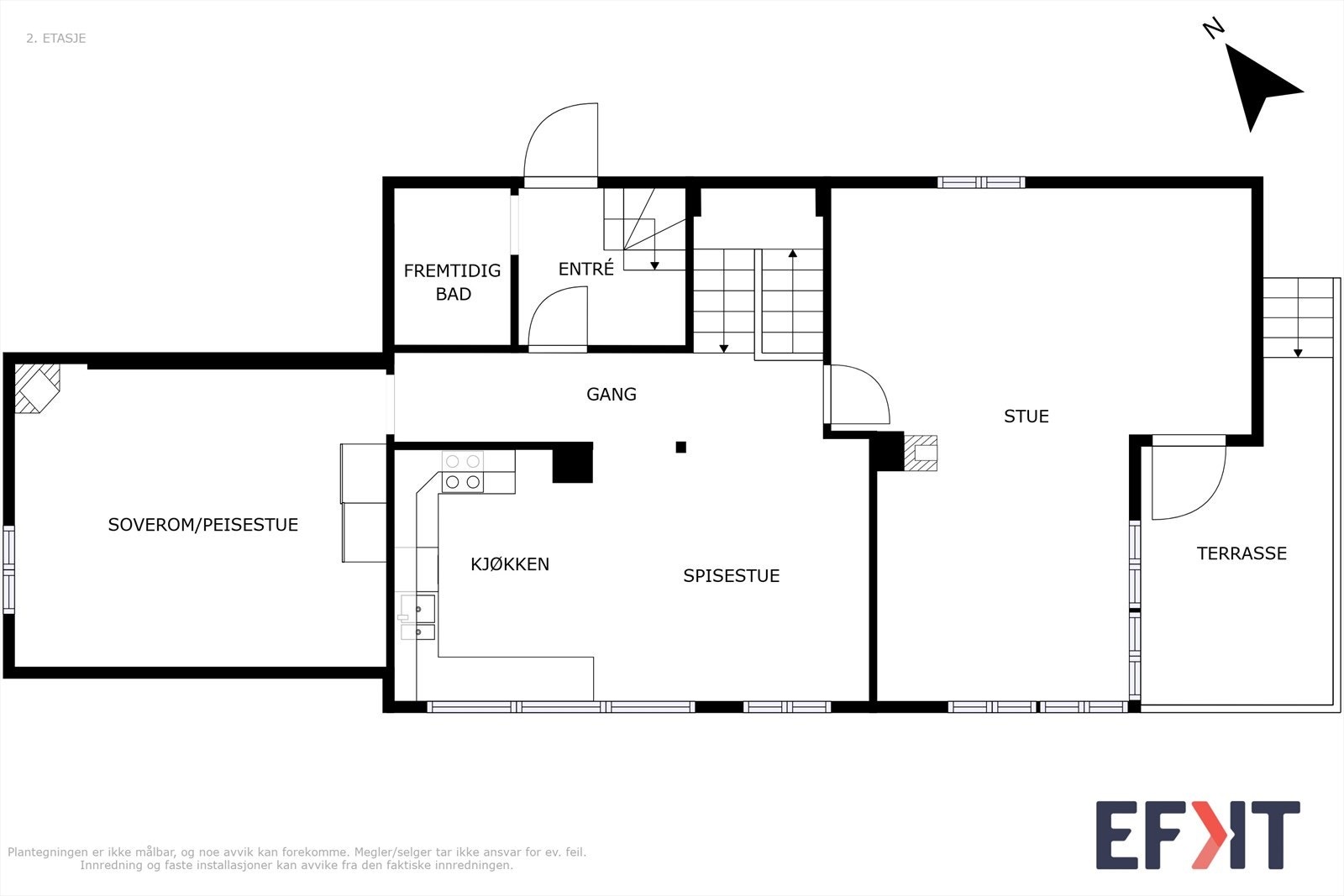Plantegning 1. etasje. Galleribilde