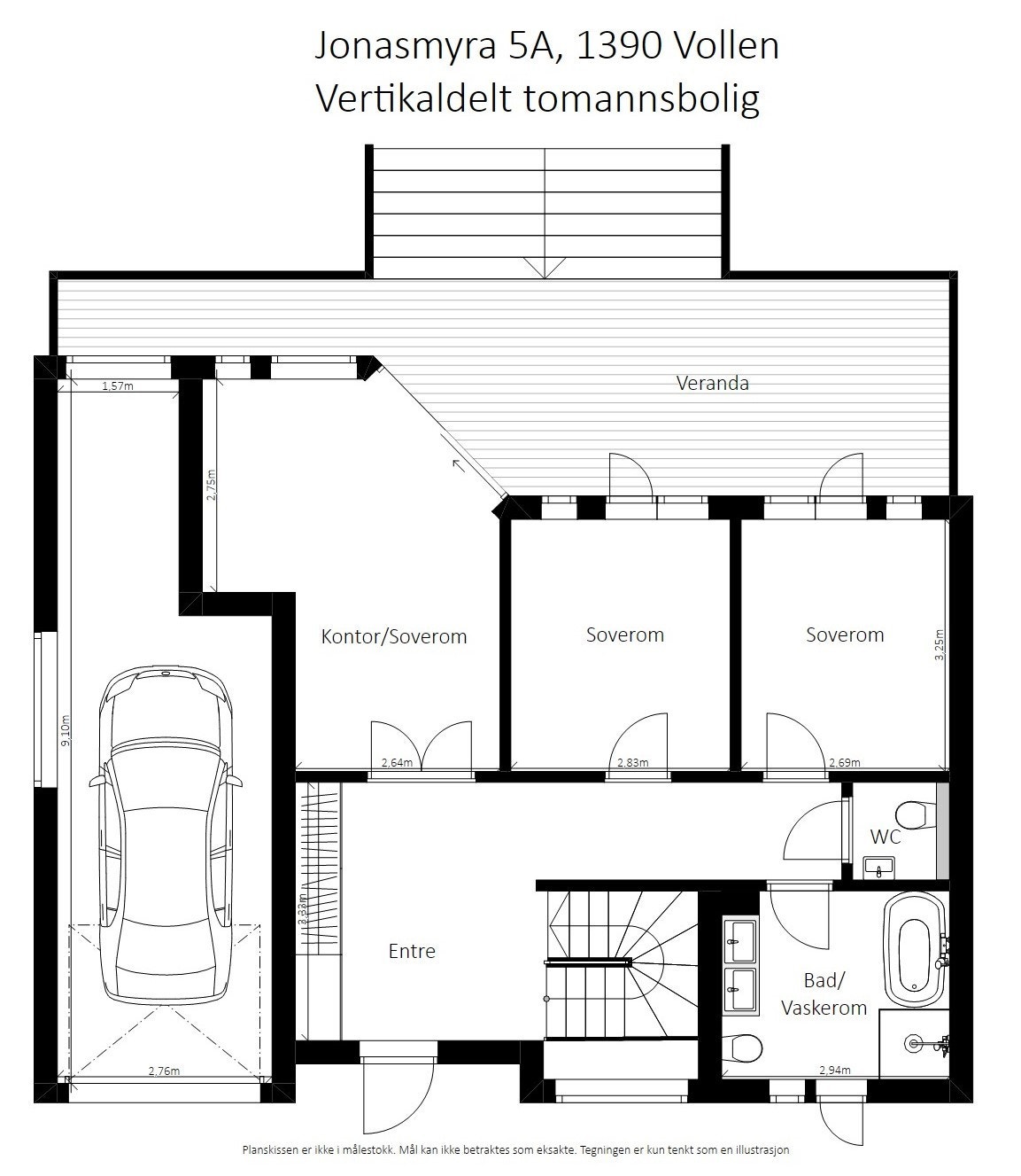 Plantegning 1. etasje. Galleribilde