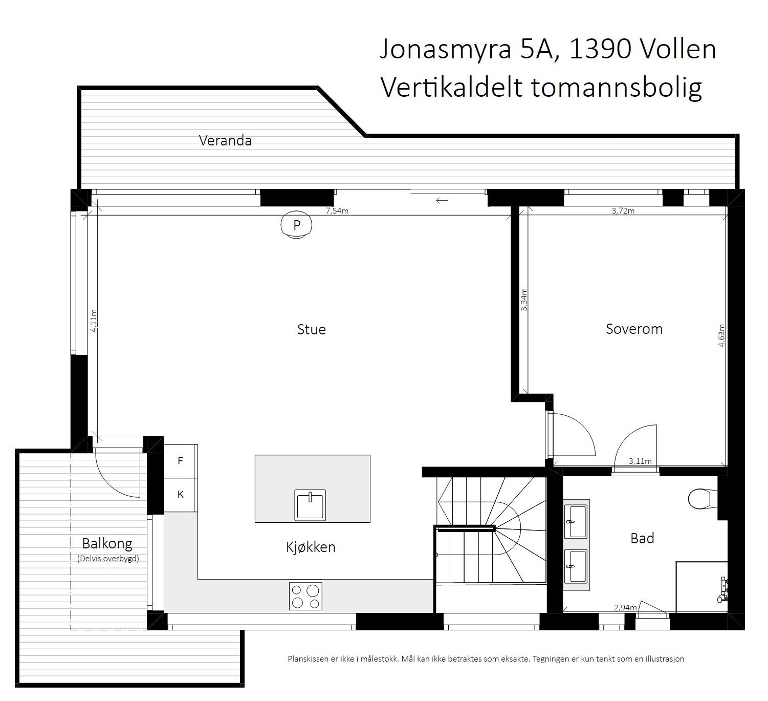 Plantegning 2. etasje. Galleribilde