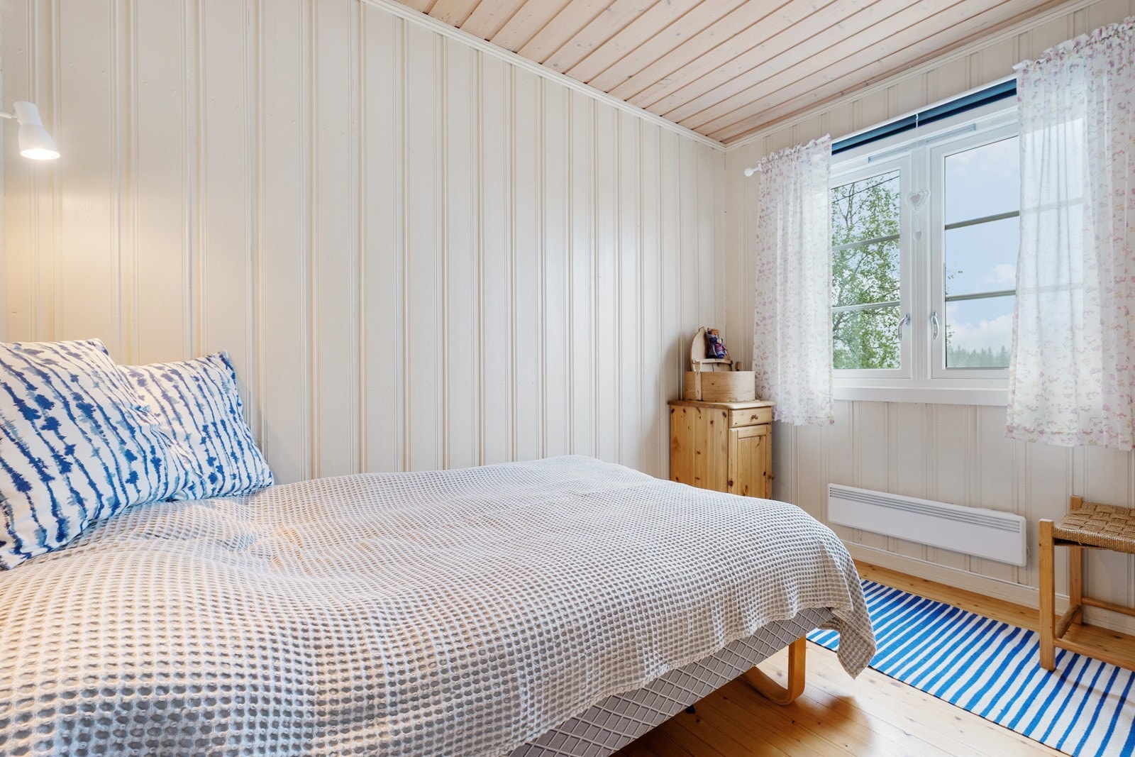 Rommene har malt panel på vegger. Galleribilde