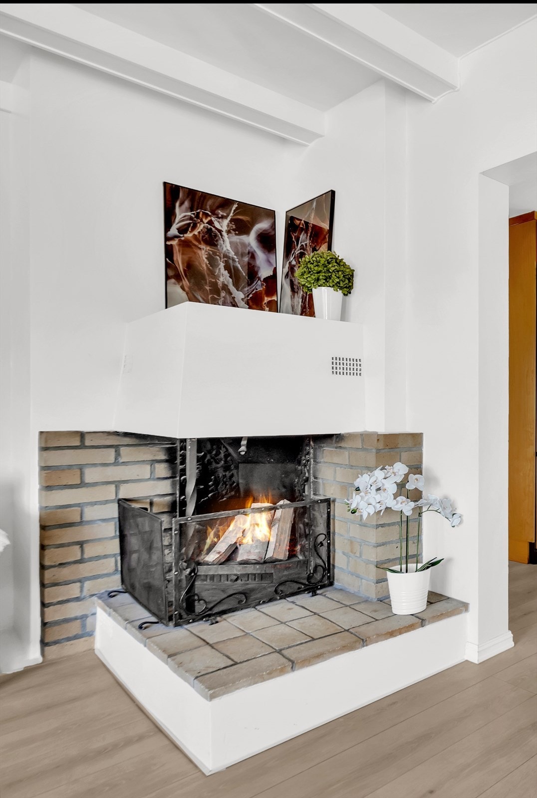 Herlig peis - perfekt for kalde vinterkvelder Galleribilde