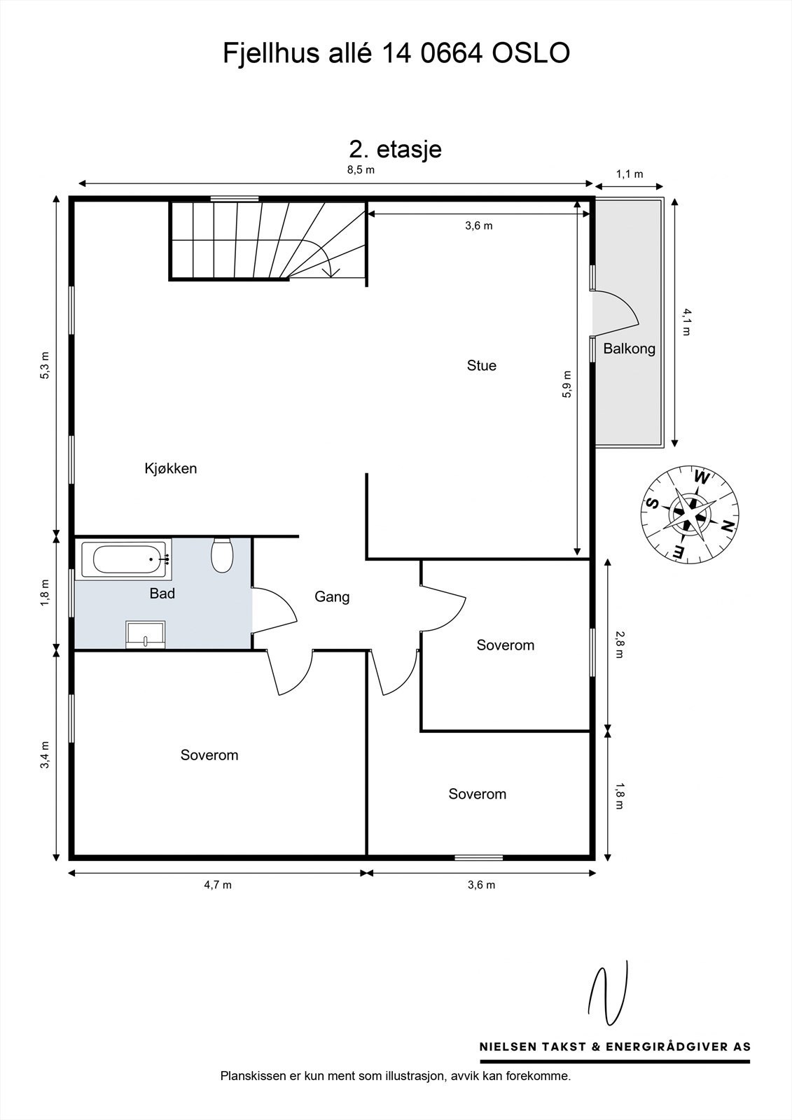 Plantegning 2. etasje. Galleribilde