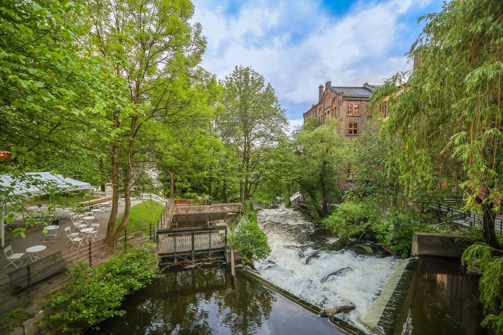 Akerselva er i umiddelbar nærhet til boligen. Her er det fine grøntområder og gode turmuligheter Galleribilde