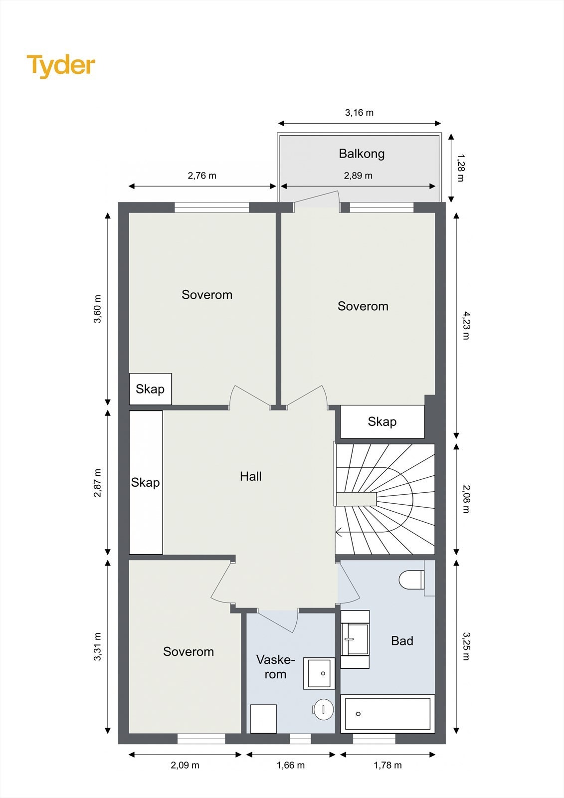 Plantegning 2. etg Galleribilde