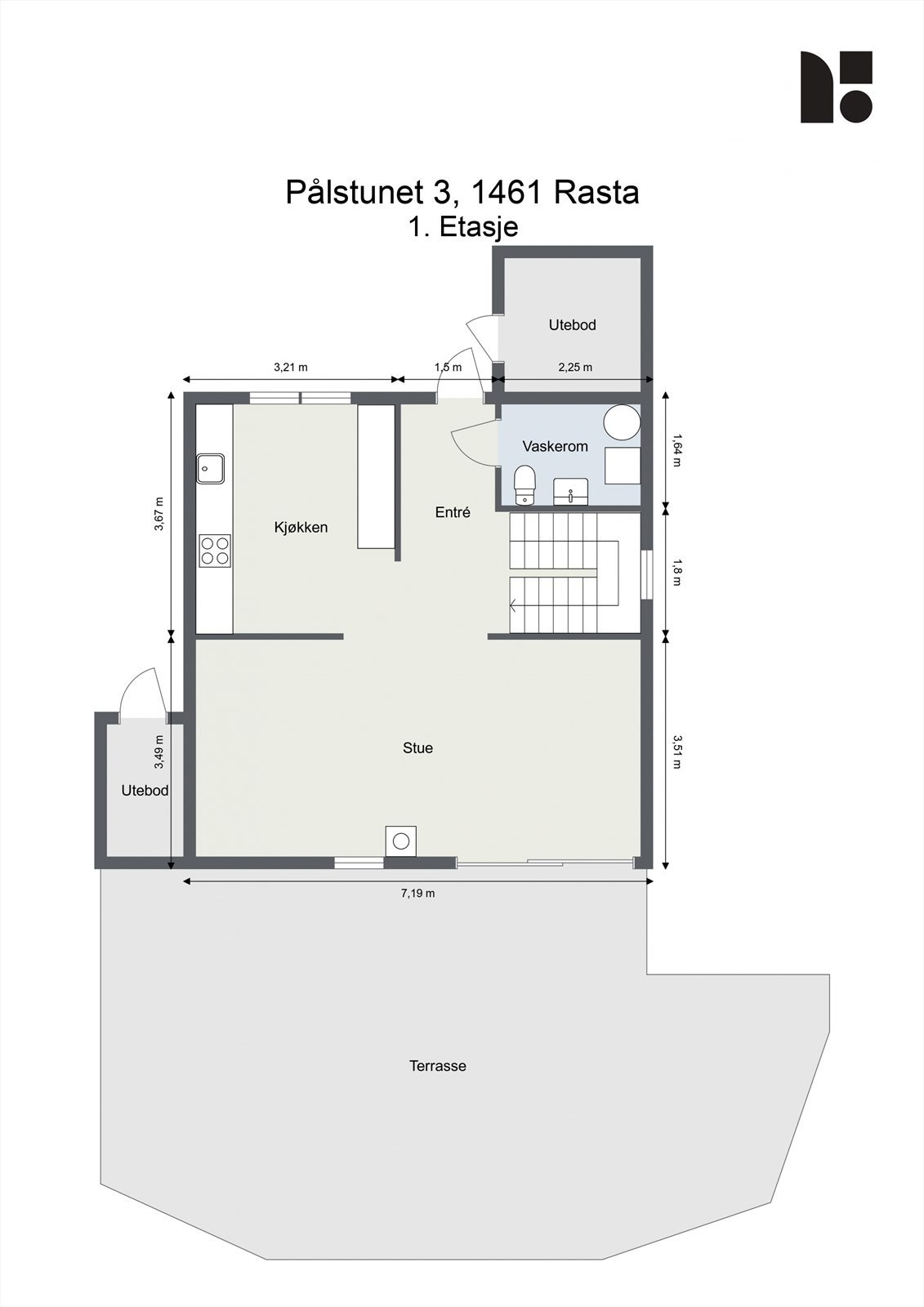 PLANTEGNING 1. ETASJE Galleribilde