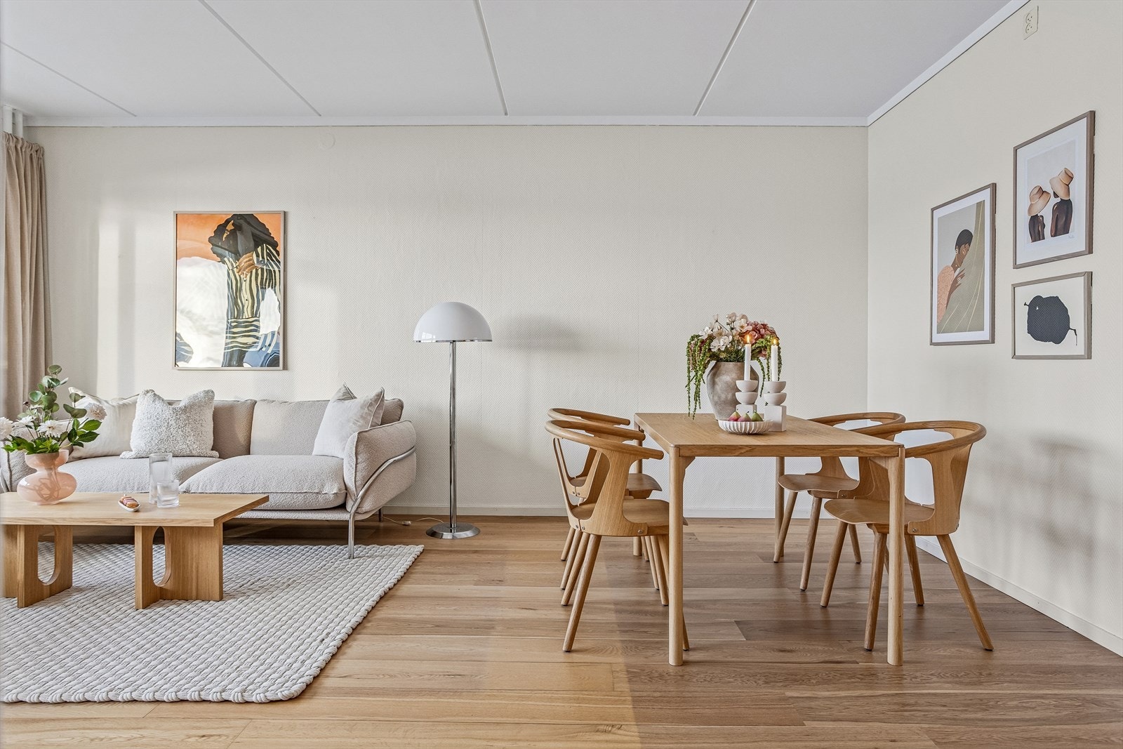 Leiligheten har en gjennomgående god planløsning, som gjør det lett å innrede Galleribilde