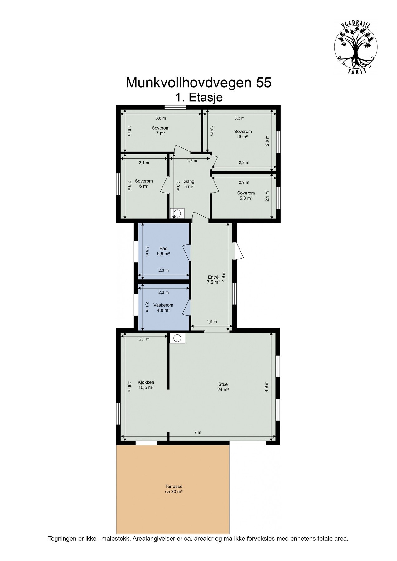 Planskisse Galleribilde