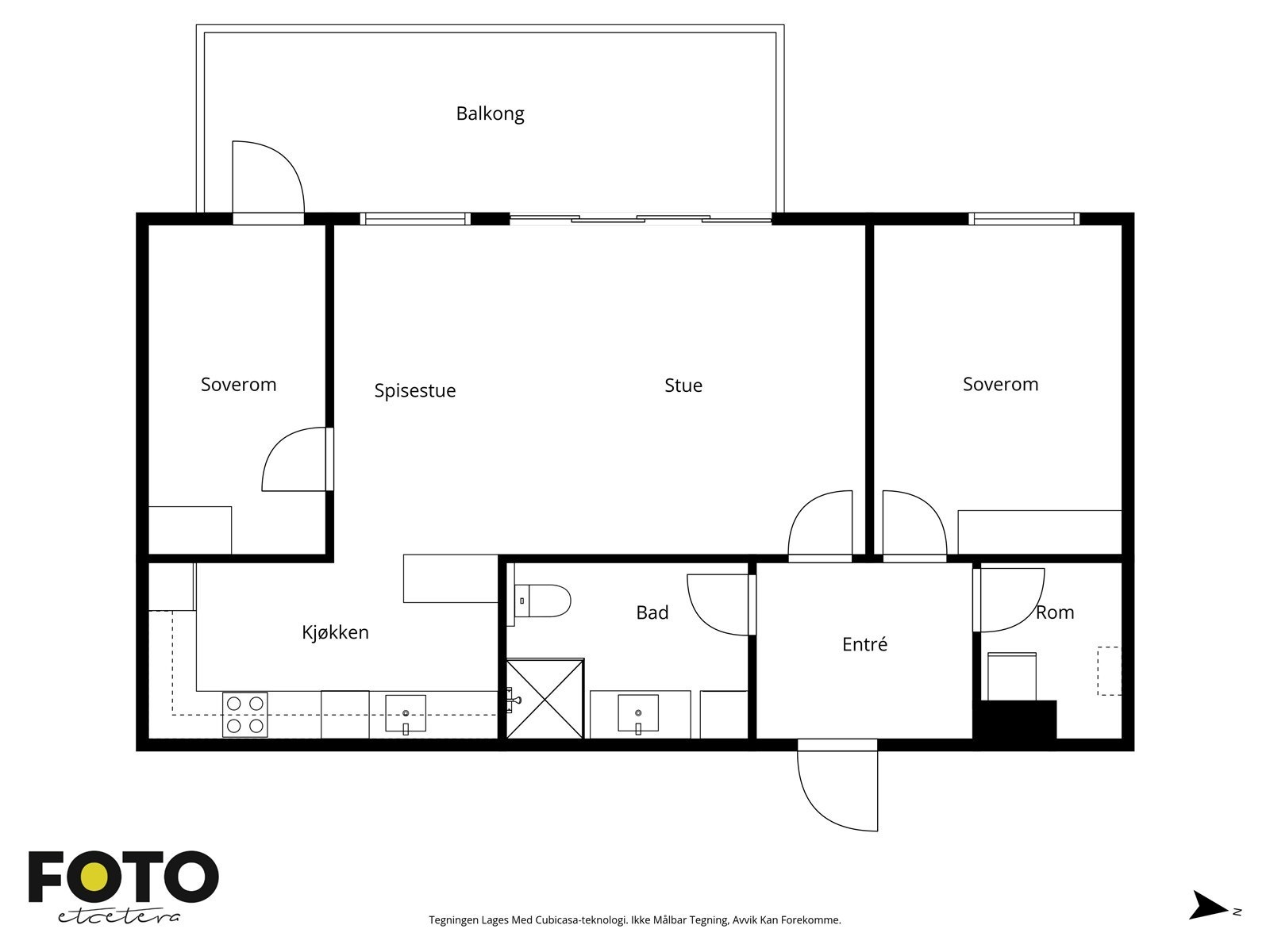 Veiledende plantegning - Ikke målbar Galleribilde