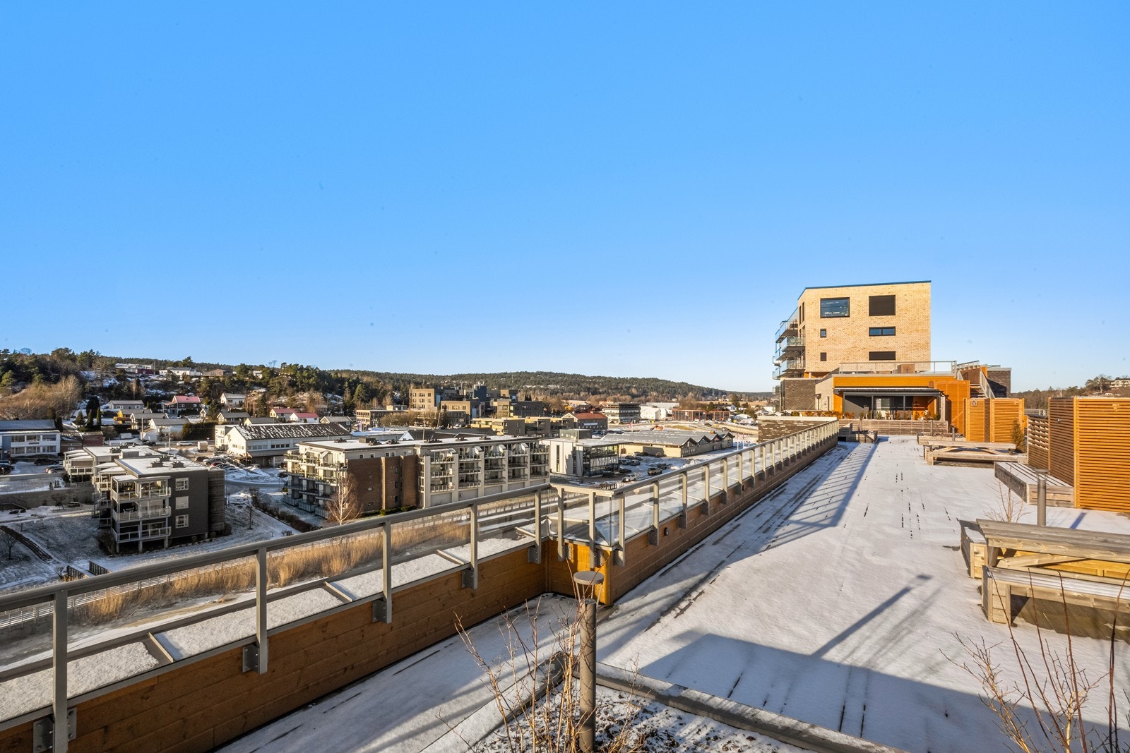 Felles takterrasse - Det er utgang til denne fra samme plan som leiligheten er på Galleribilde