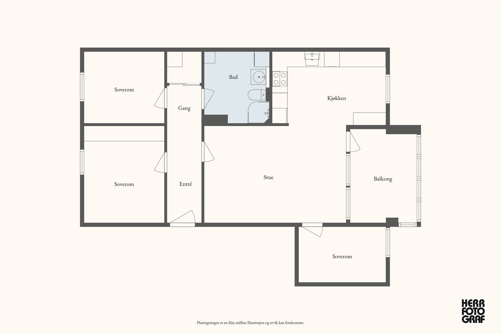 Plantegning Galleribilde