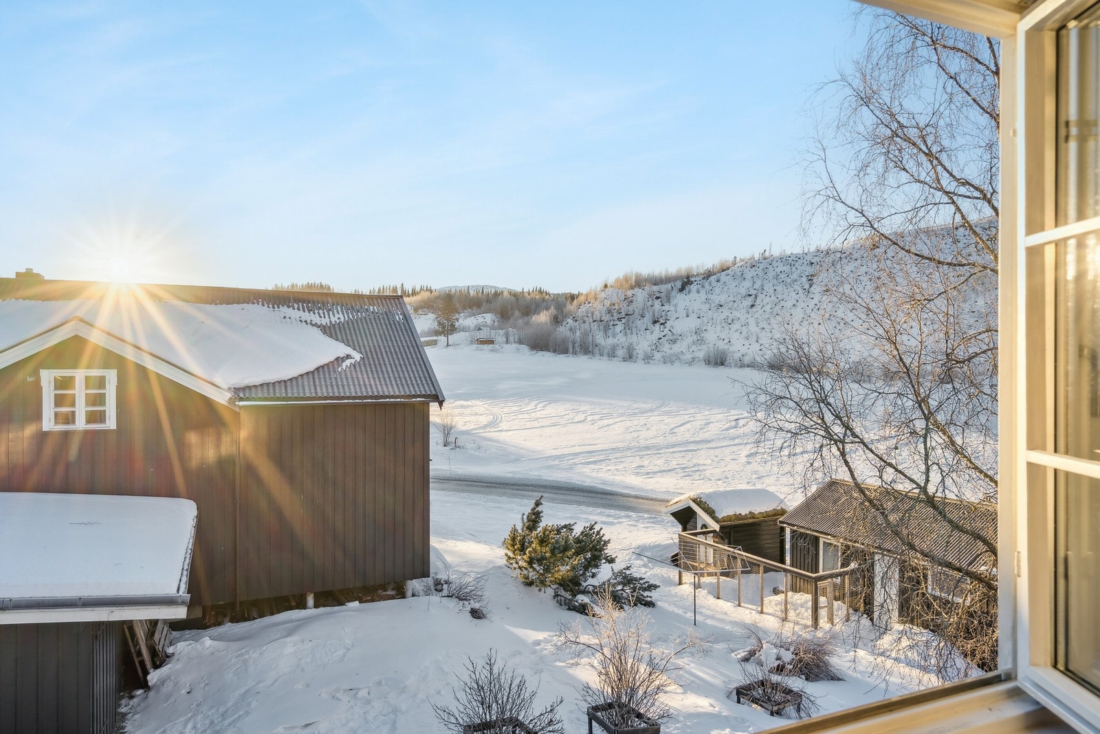Utsikten fra soverommet. Galleribilde