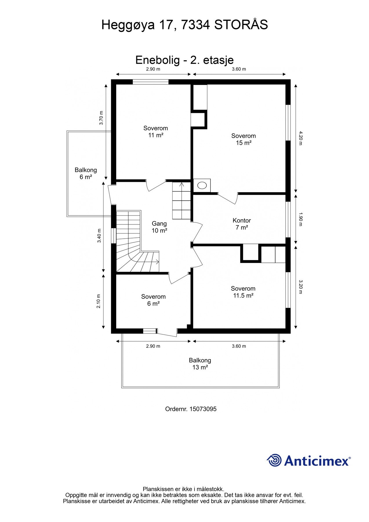 Plantegning 2. etasje Galleribilde