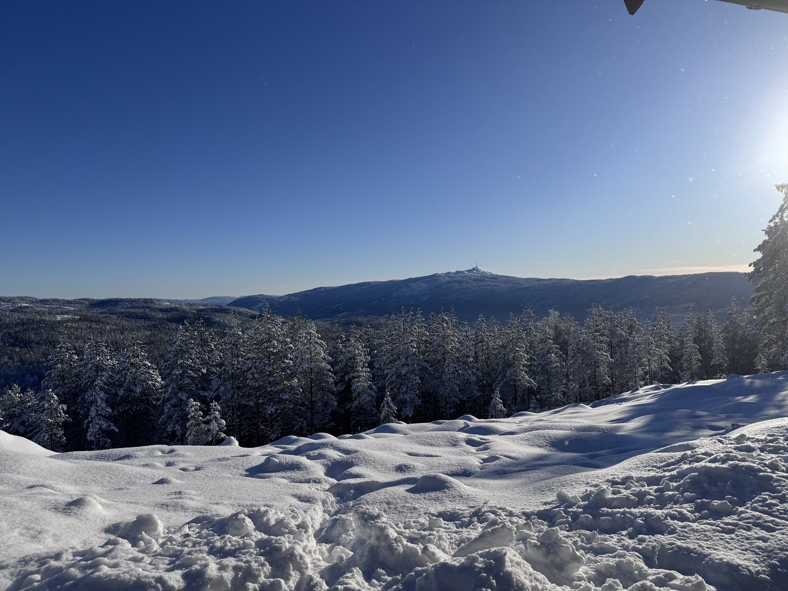 Nydelig utsikt fra hytta. Galleribilde
