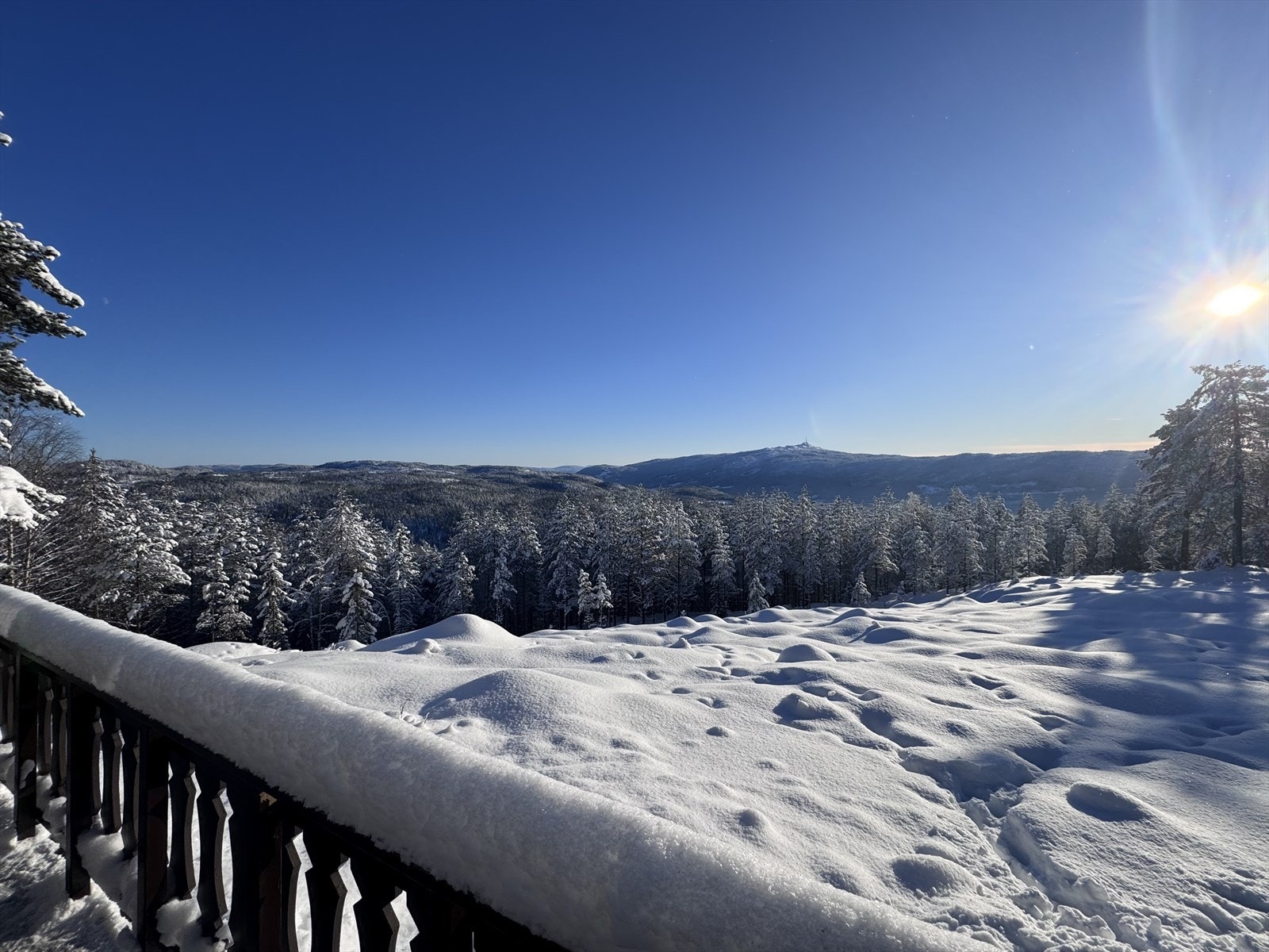 Meget usjenert og solrik tomt. Galleribilde