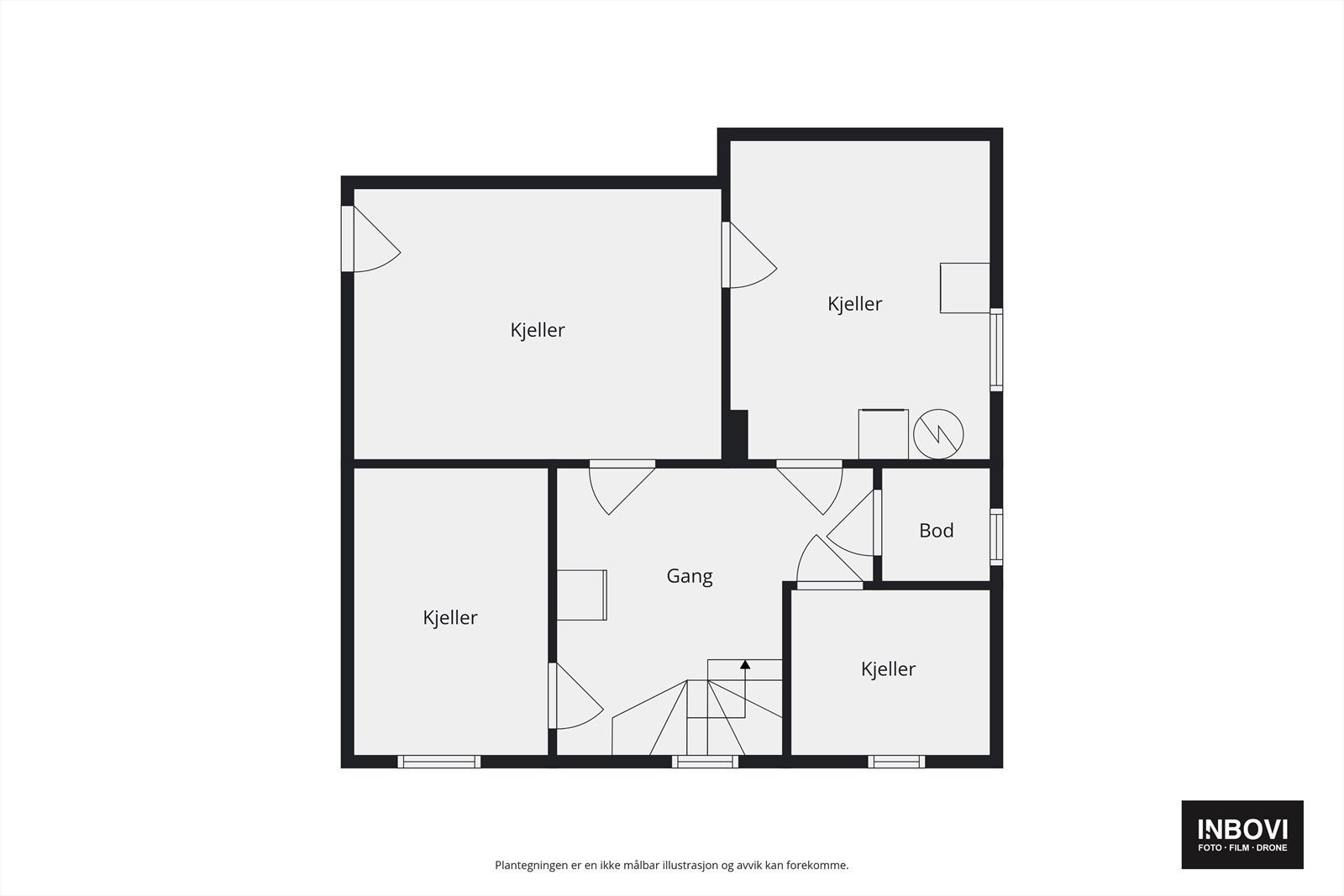 Plantegning kjeller Galleribilde
