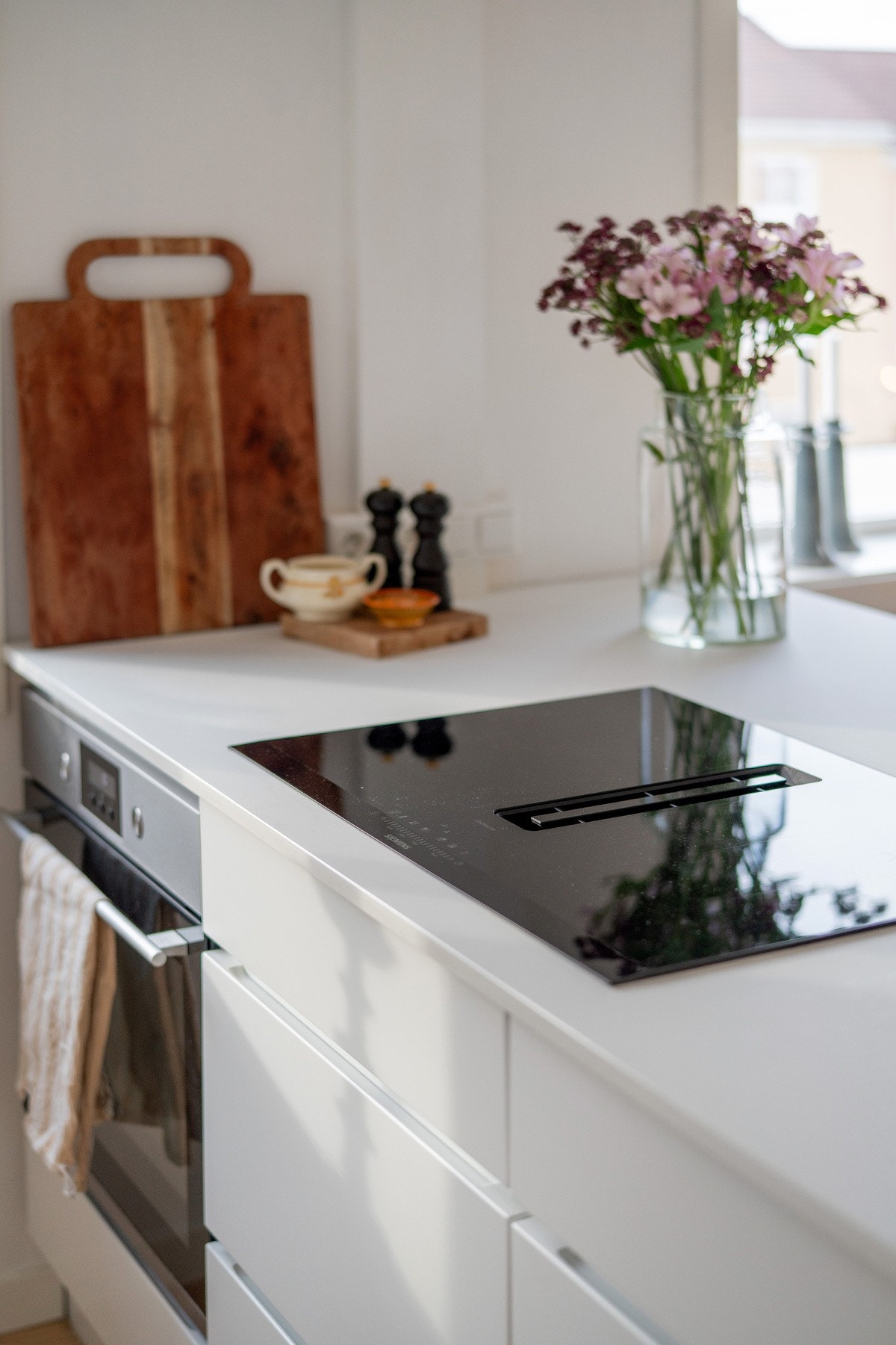 Lekker koketopp fra Siemens med innebygd ventilasjon. Galleribilde