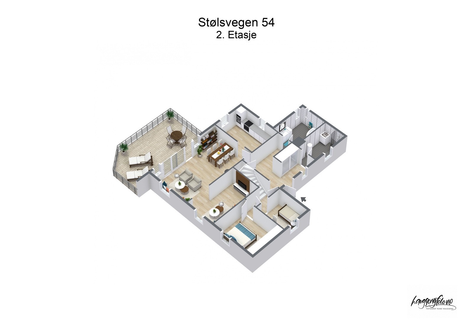 Stølsvegen 54 - 3D - 2. Etasje Galleribilde