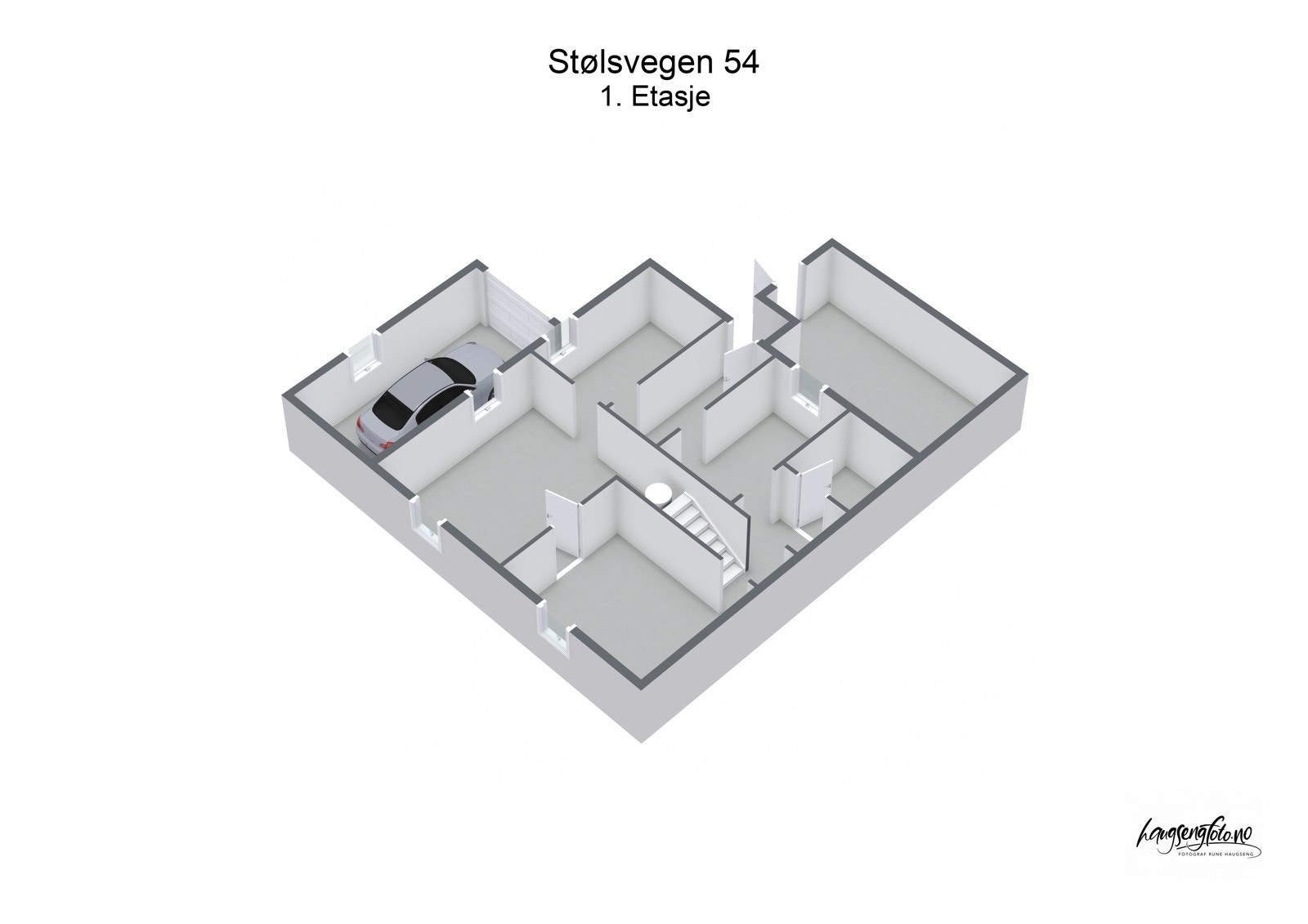 Stølsvegen 54 - 3D - 1. Etasje Galleribilde
