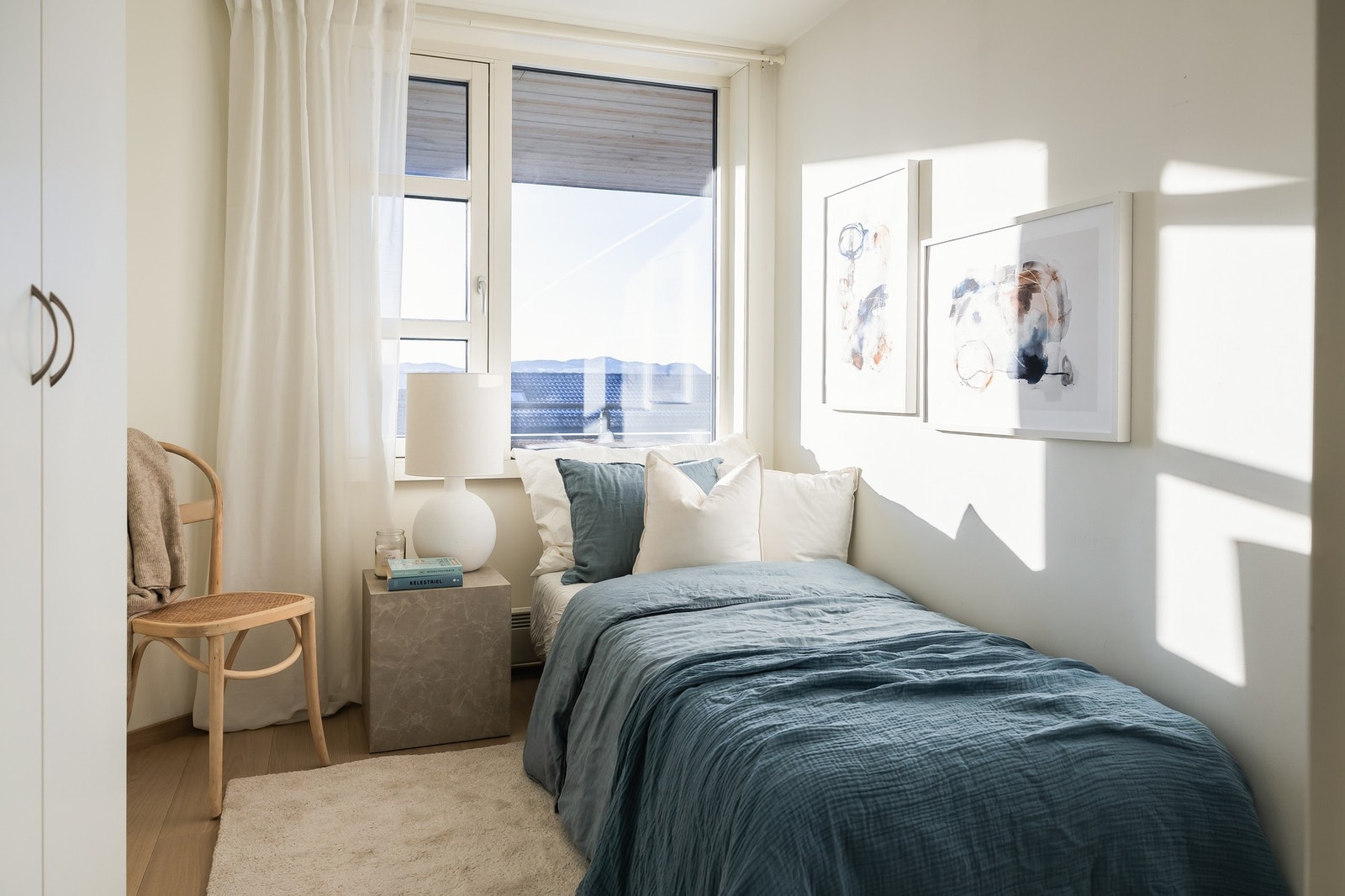 Det minste soverommet passer ypperlig som gjesterom eller kontor og er på 7 kvm. Galleribilde
