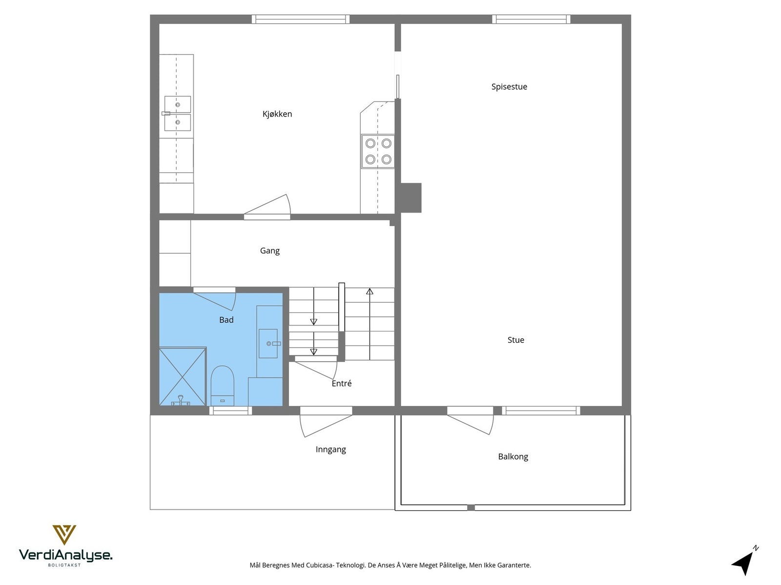 Planskisse 1. etasje Galleribilde