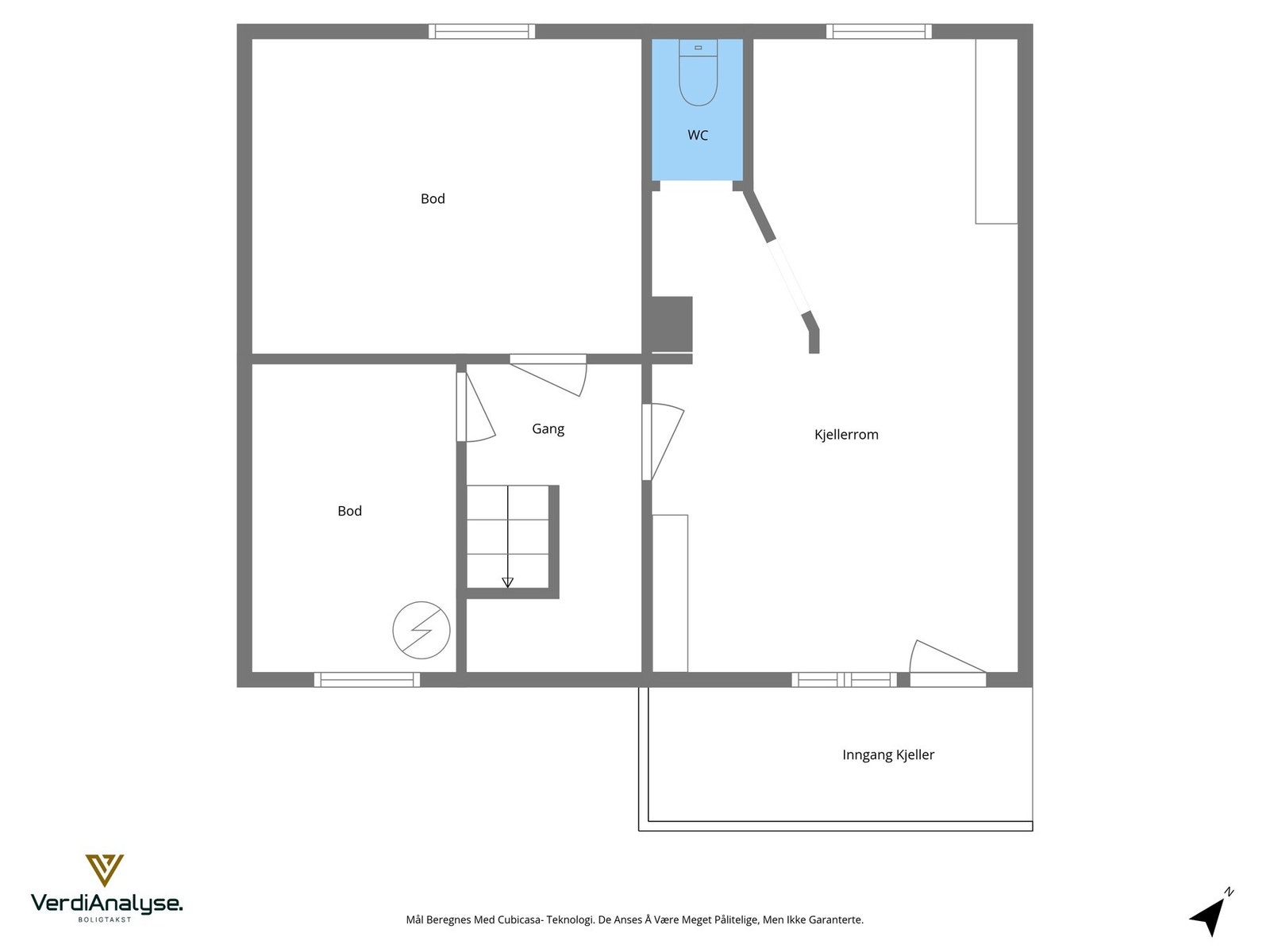 Planskisse Kjeller Galleribilde