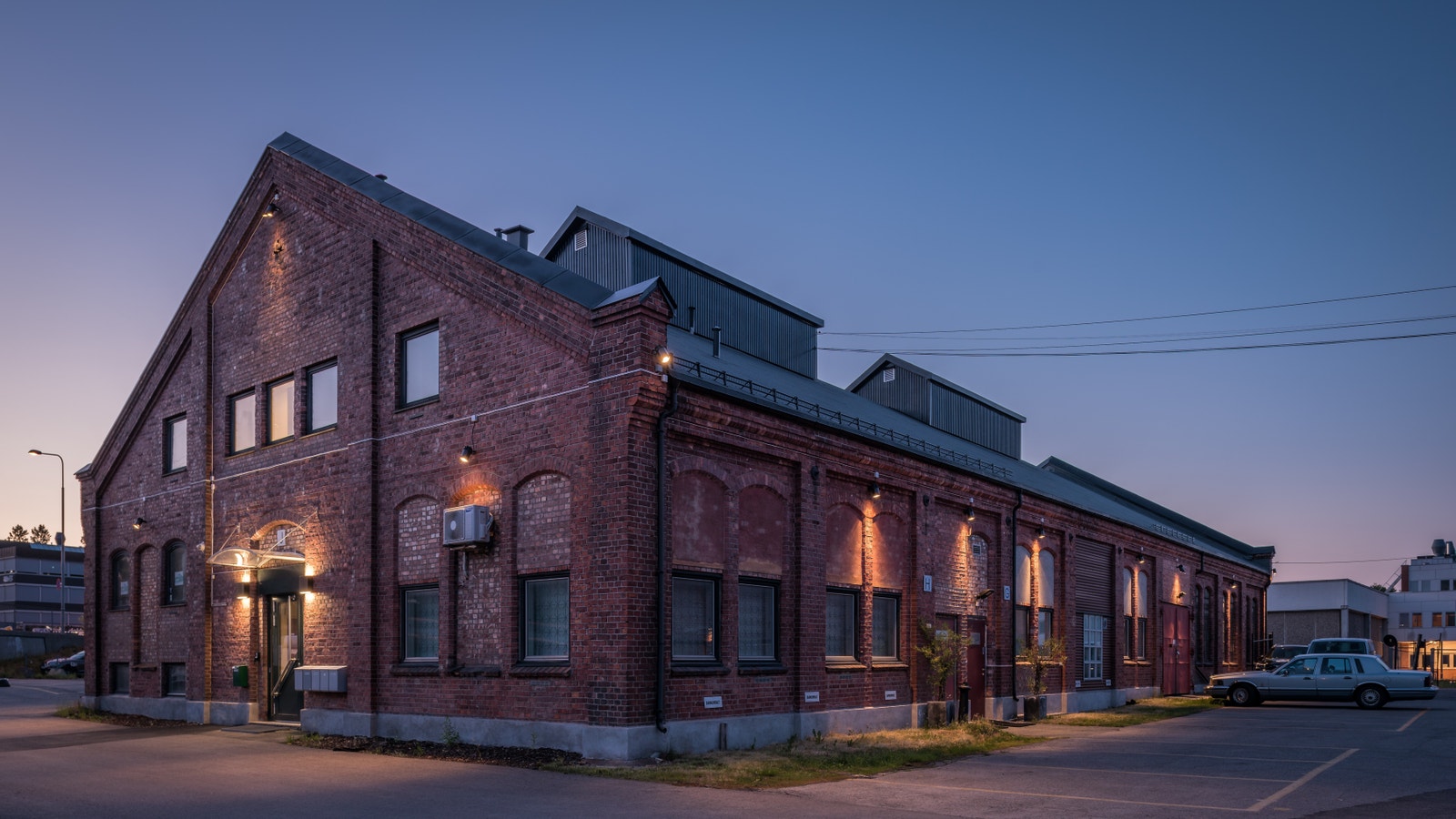 Belysning på kveldstid Galleribilde