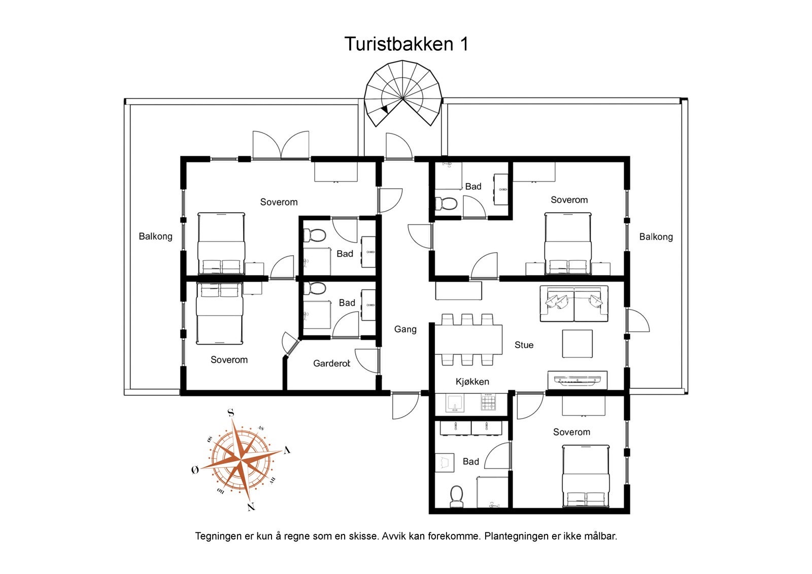 Plantegning Galleribilde