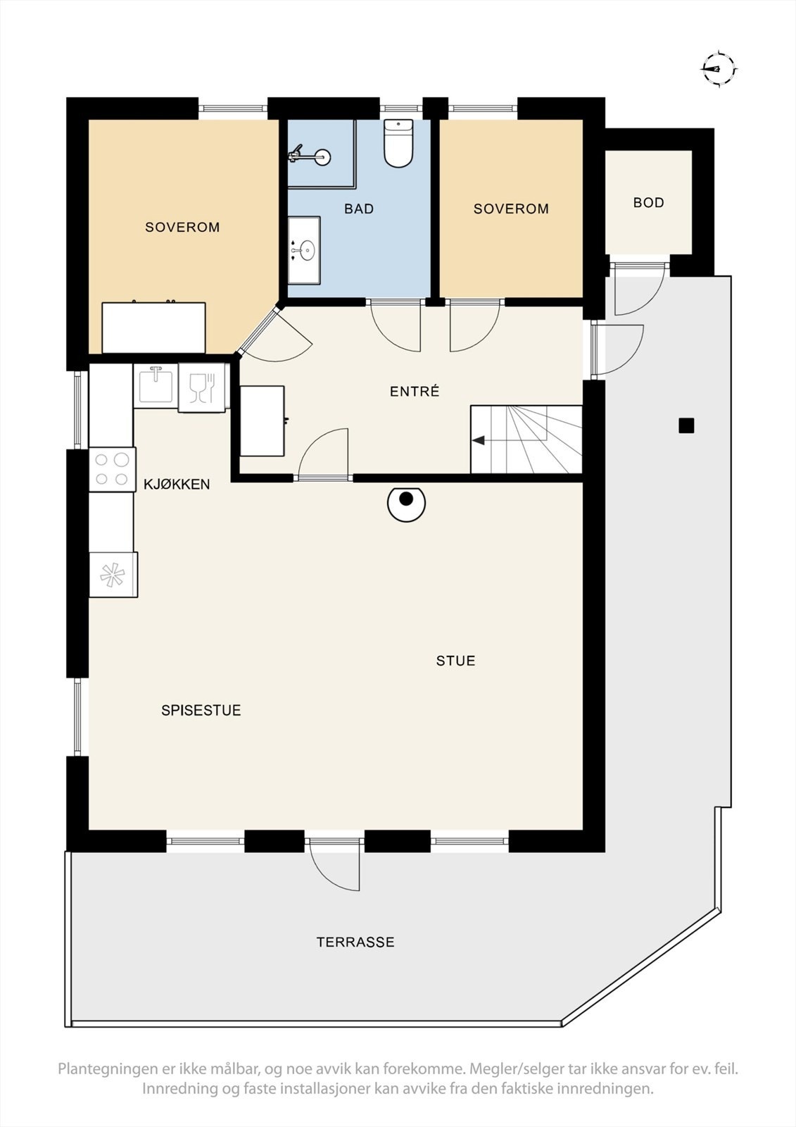 Plantegning 1. etasje. Galleribilde