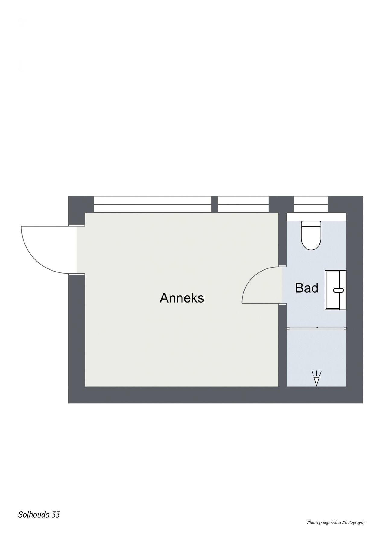 Plantegning anneks Galleribilde