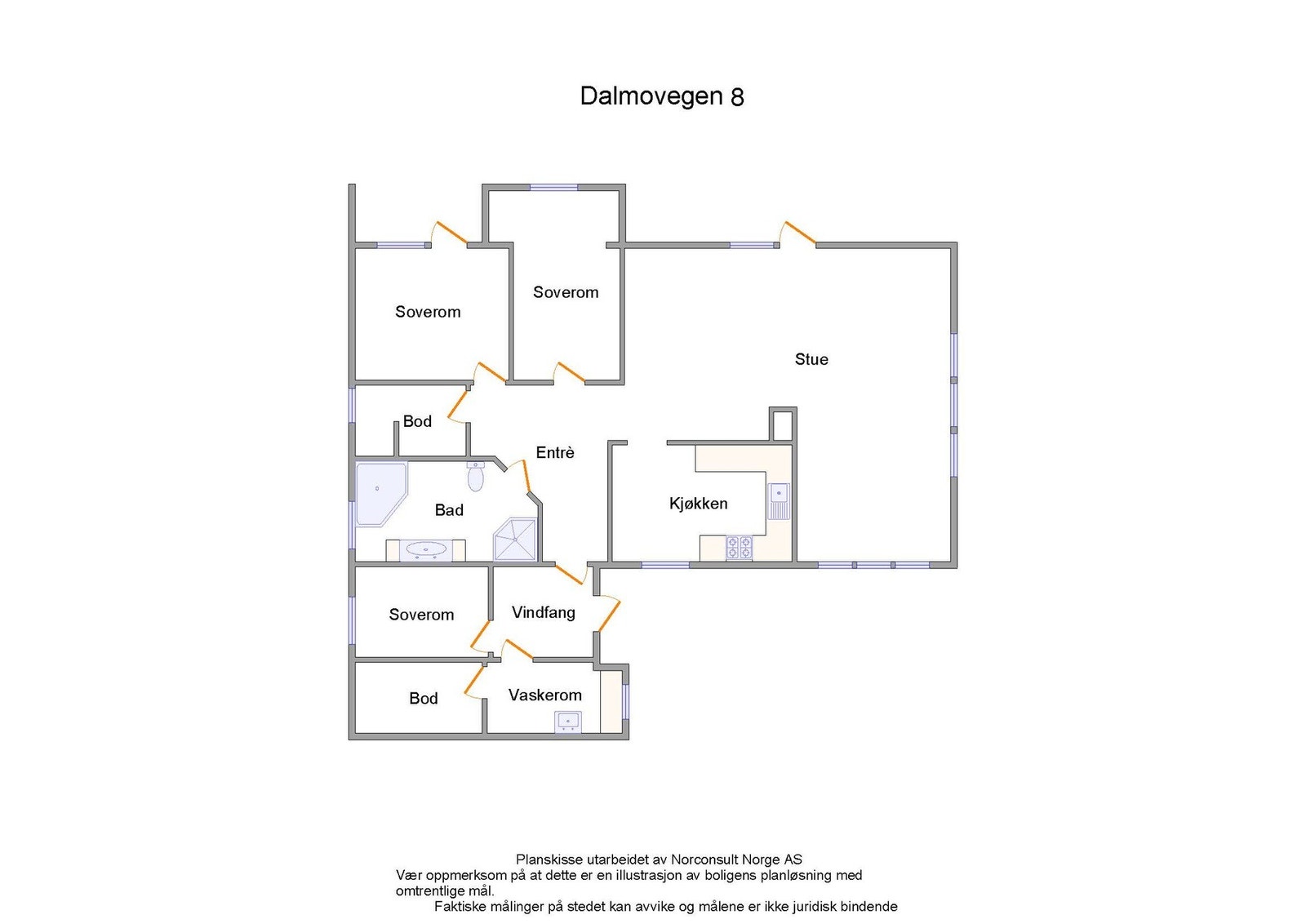 Boligens planskisse Galleribilde