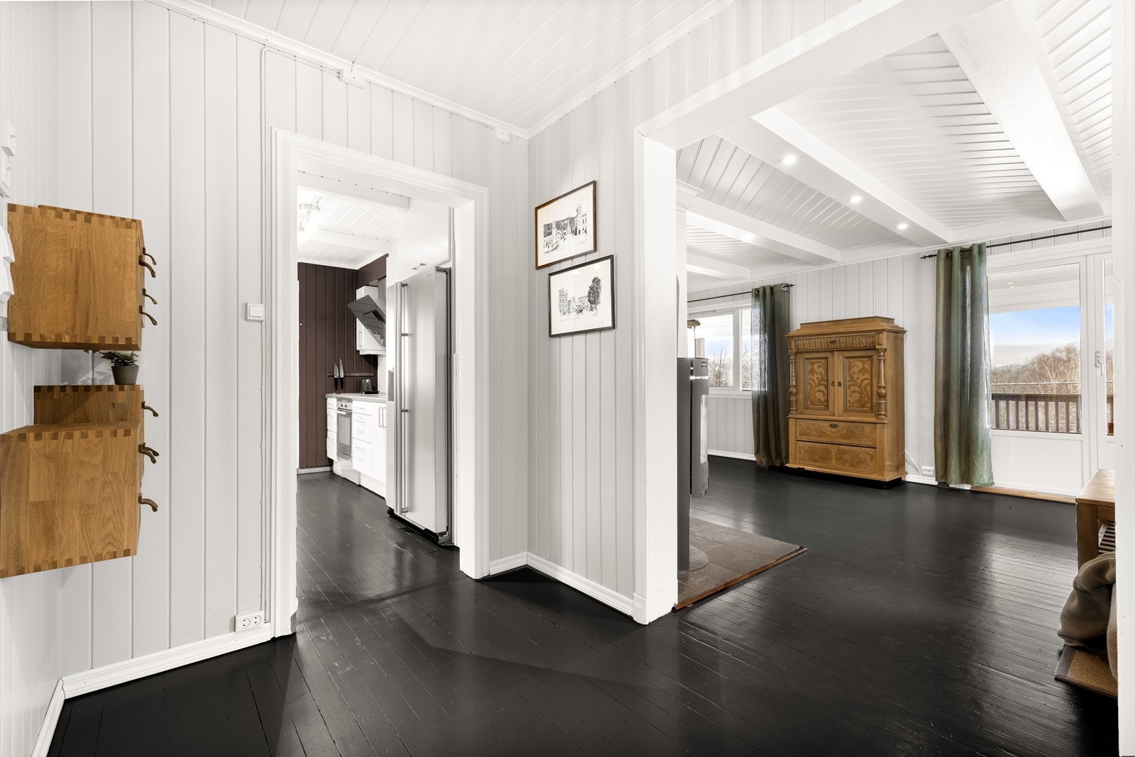 Gangen binder etasjens rom sammen på en god måte. Galleribilde