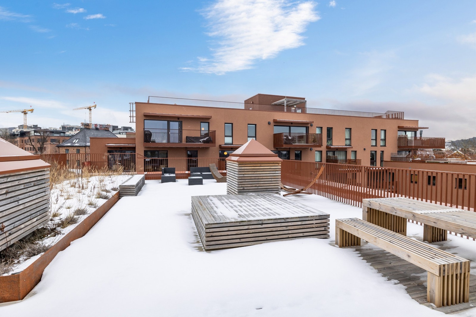 Felles takterrasse. Galleribilde