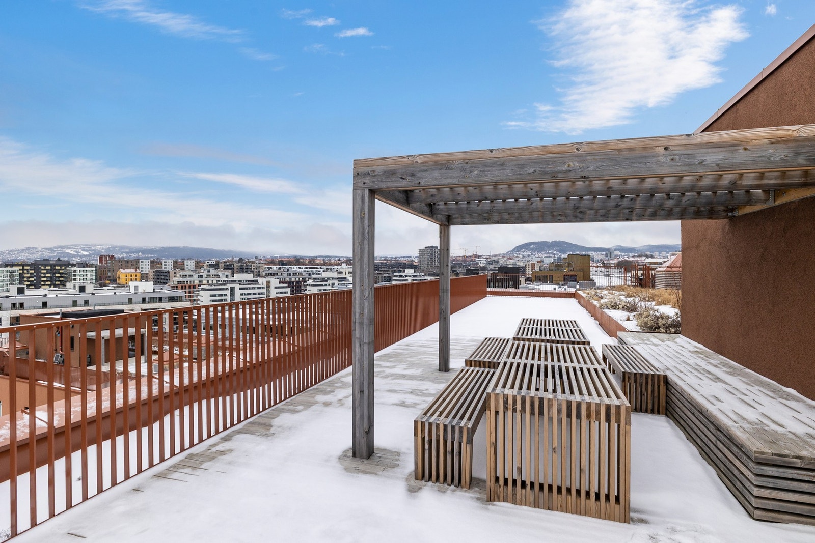 Felles takterrasse. Galleribilde