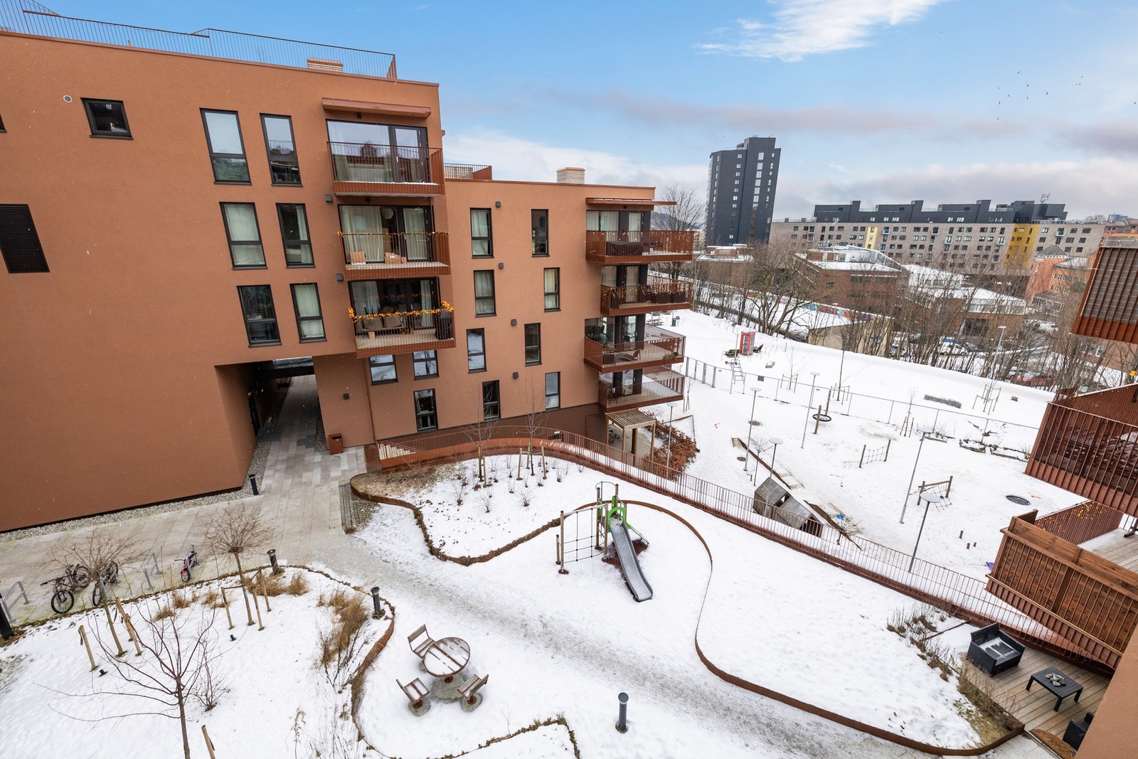 Utsikt fra balkongen. Galleribilde