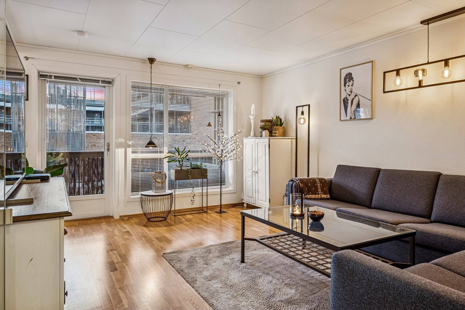 Nylig oppmalt stue med godt lysinnslipp. Galleribilde