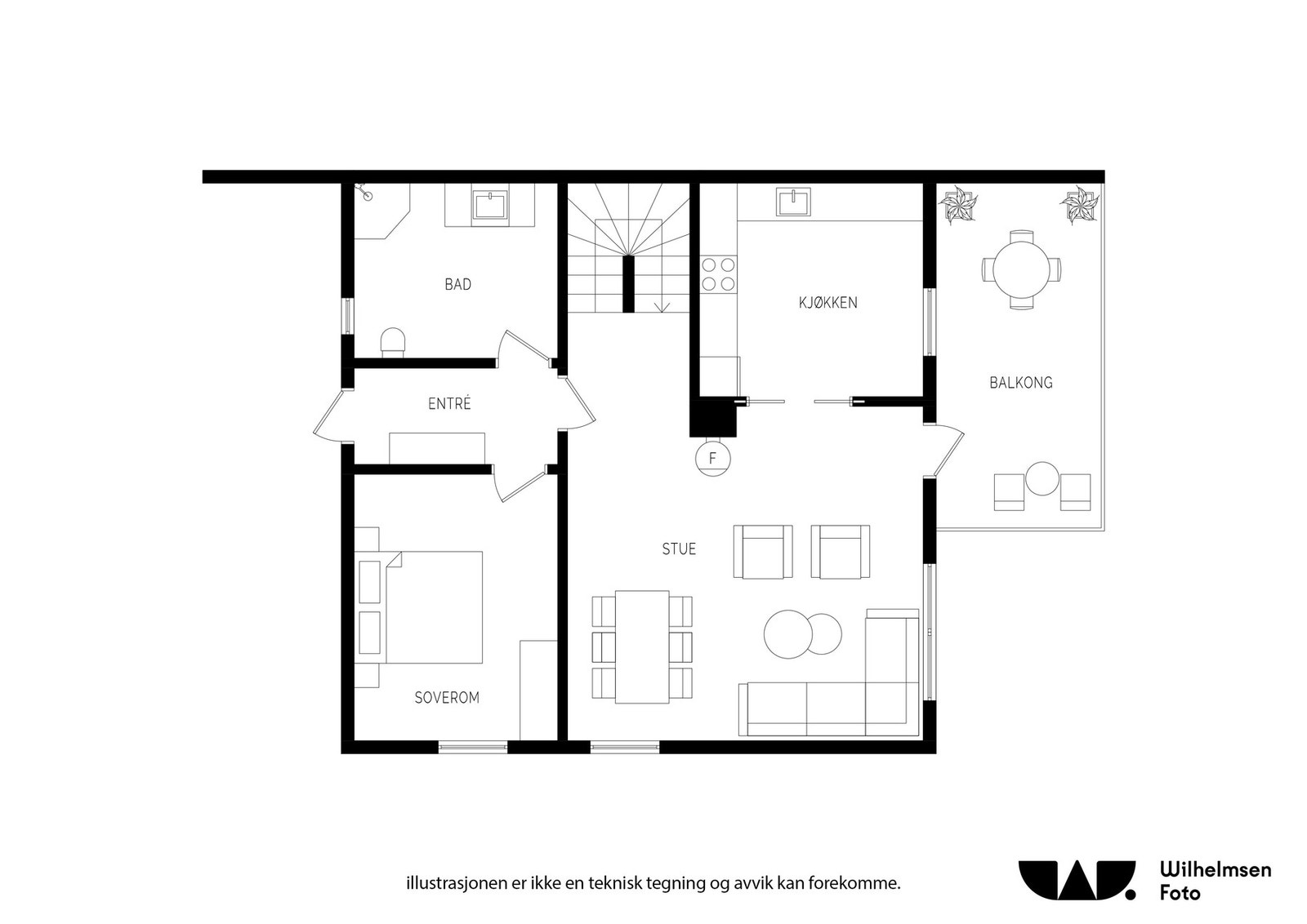 Plantegning hovedetasje Galleribilde