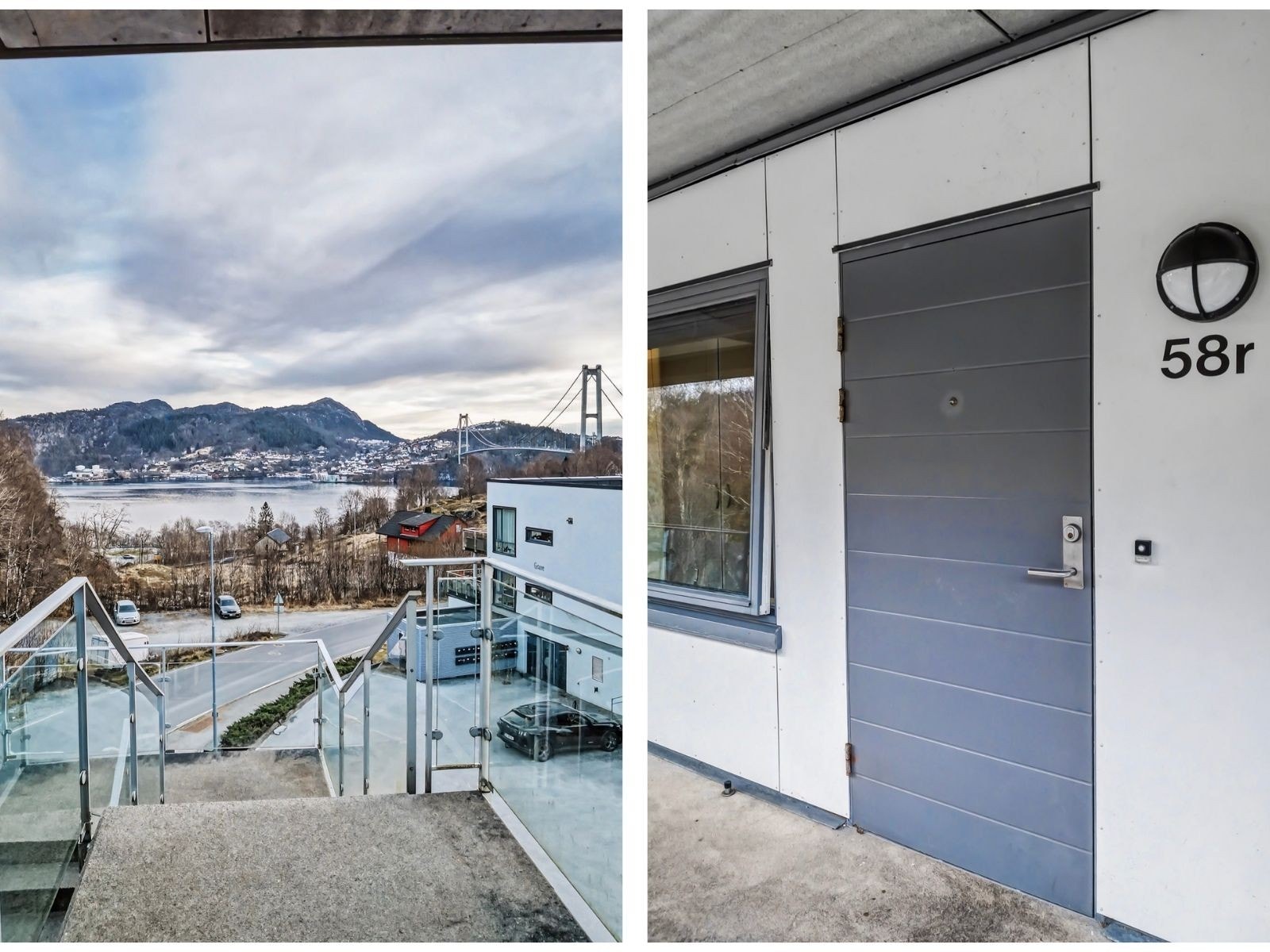 Leiligheten har trinnfri adkomst for barnevogn, rullestol osv. i tillegg til trapper og heis fra garasjen. Galleribilde