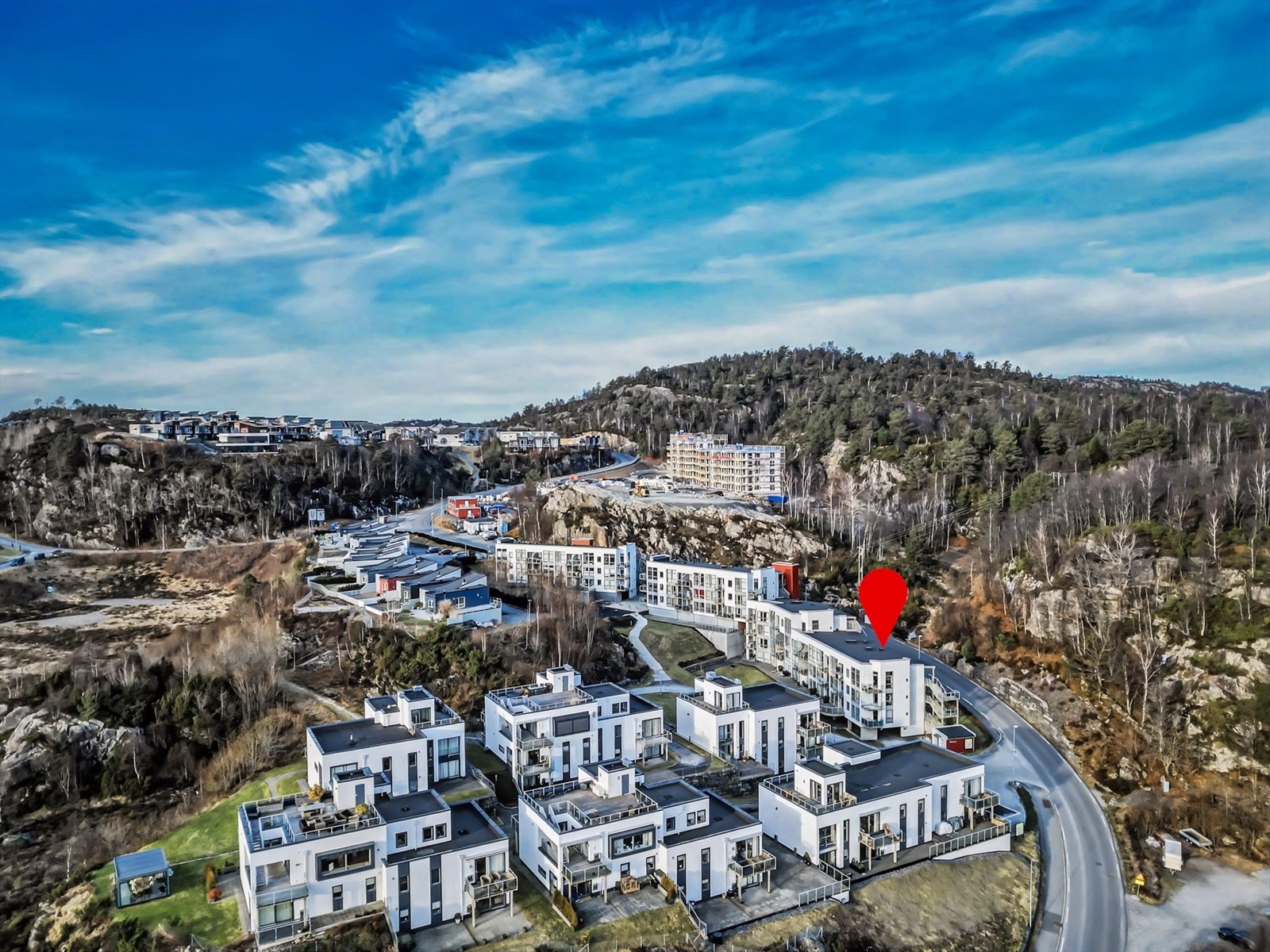 Stongafjellet er et av de mer populære boligområdene på Askøy, med mange nye boliger. Galleribilde