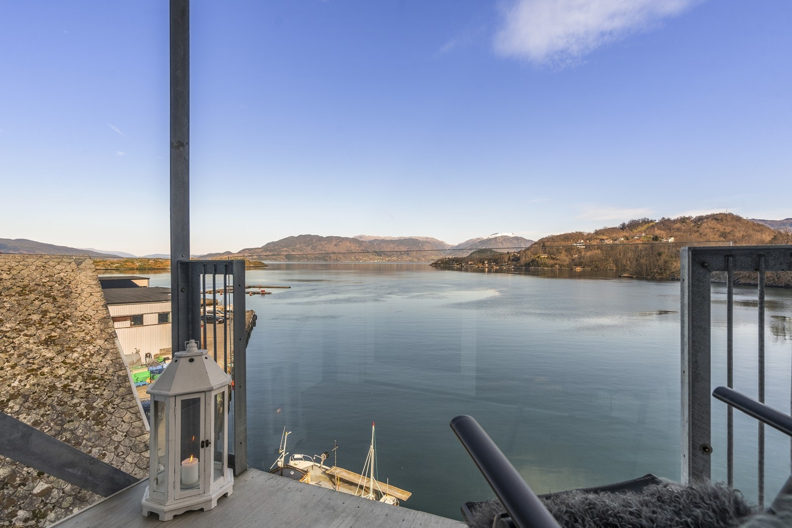 Utsikt fra balkongen Galleribilde