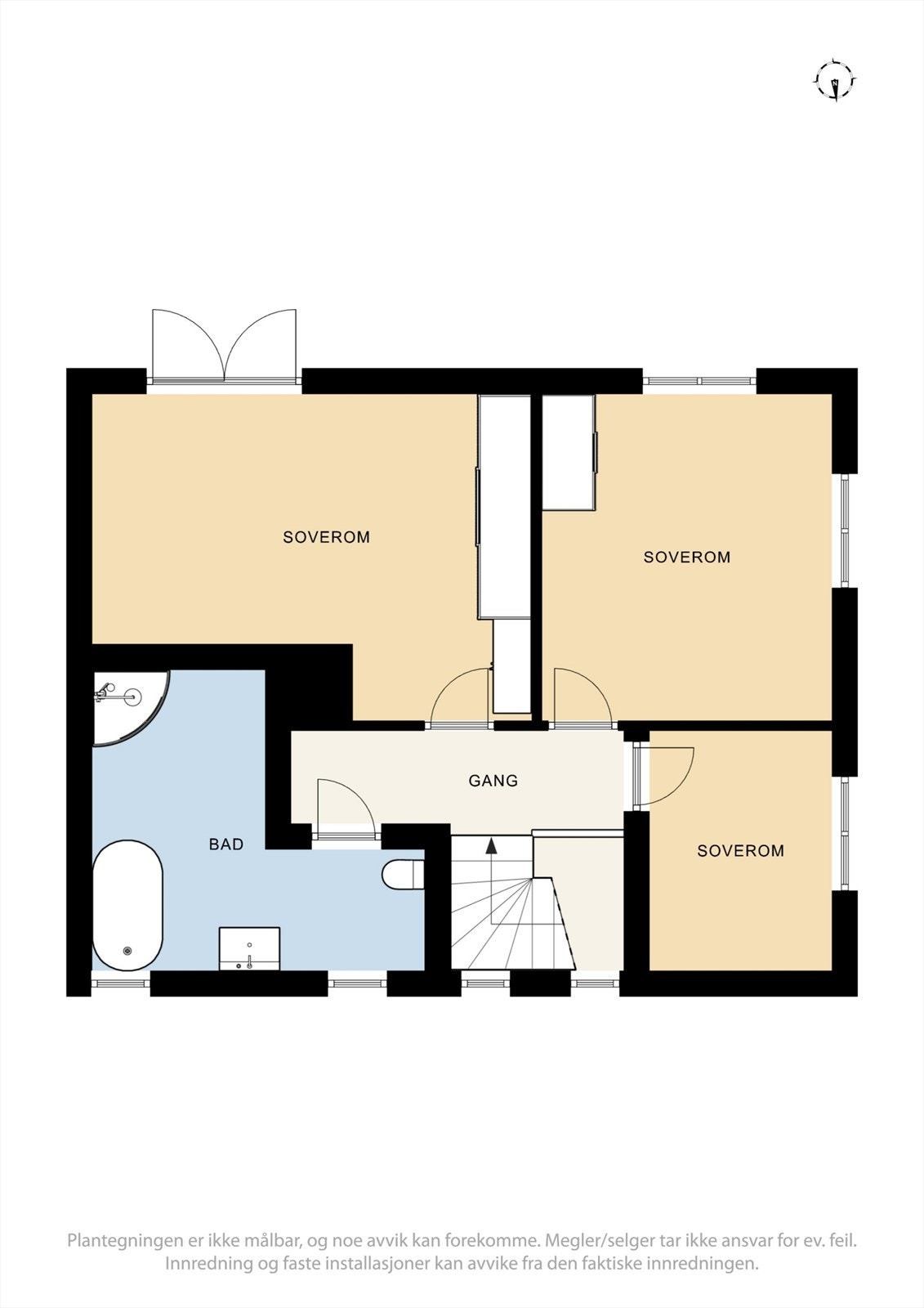 Plantegning av 2. etasje Galleribilde