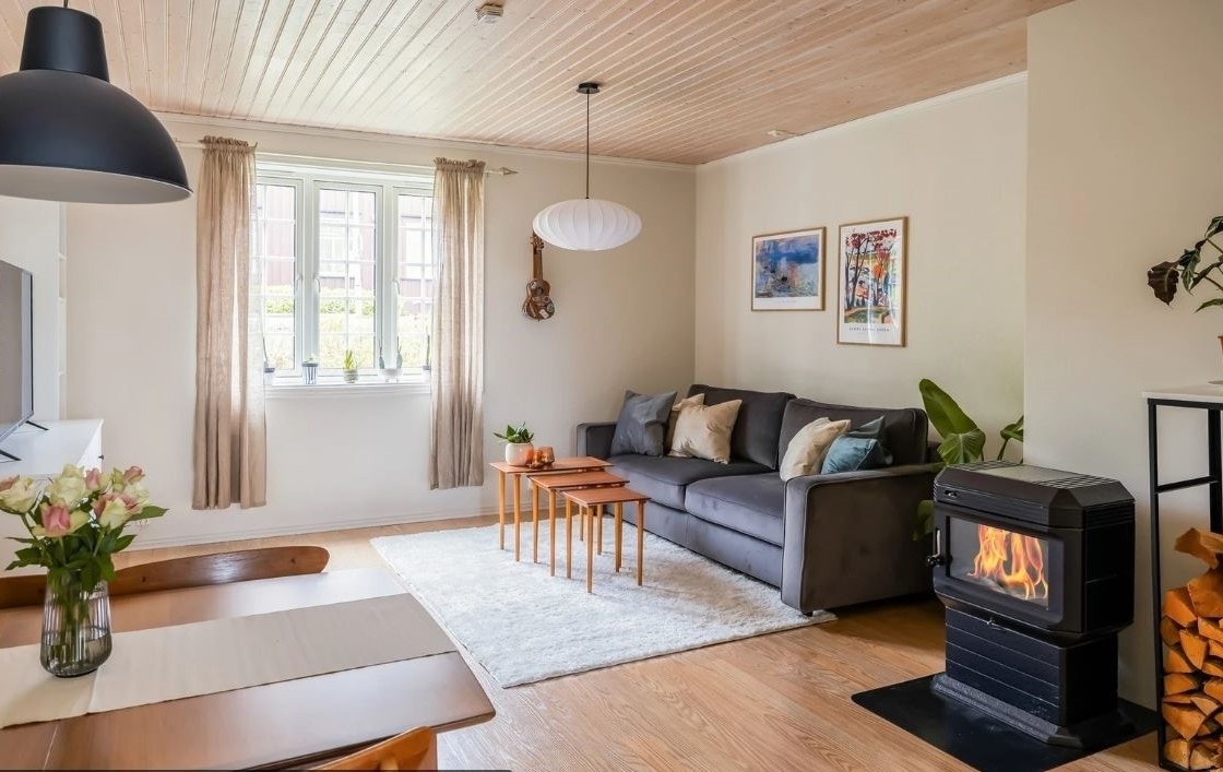 Romslig stue med godt lys Galleribilde