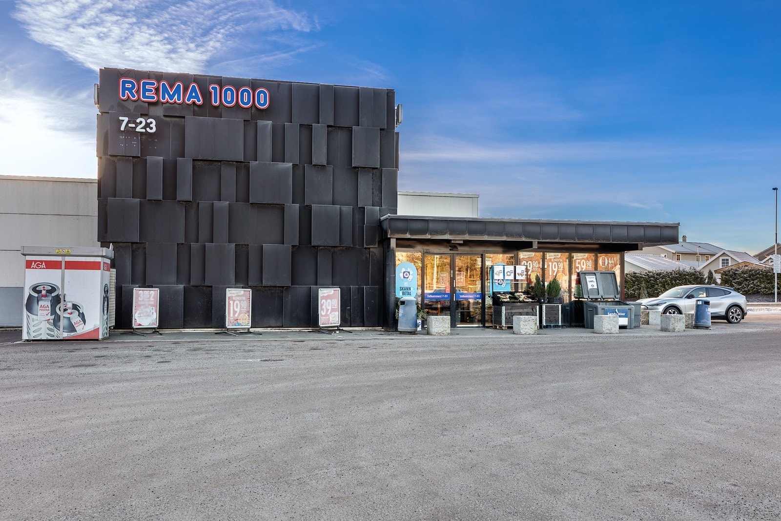Daglige nødvendigheter er lett tilgjengelig med kun få minutters gange til en ny Rema 1000-butikk. Galleribilde