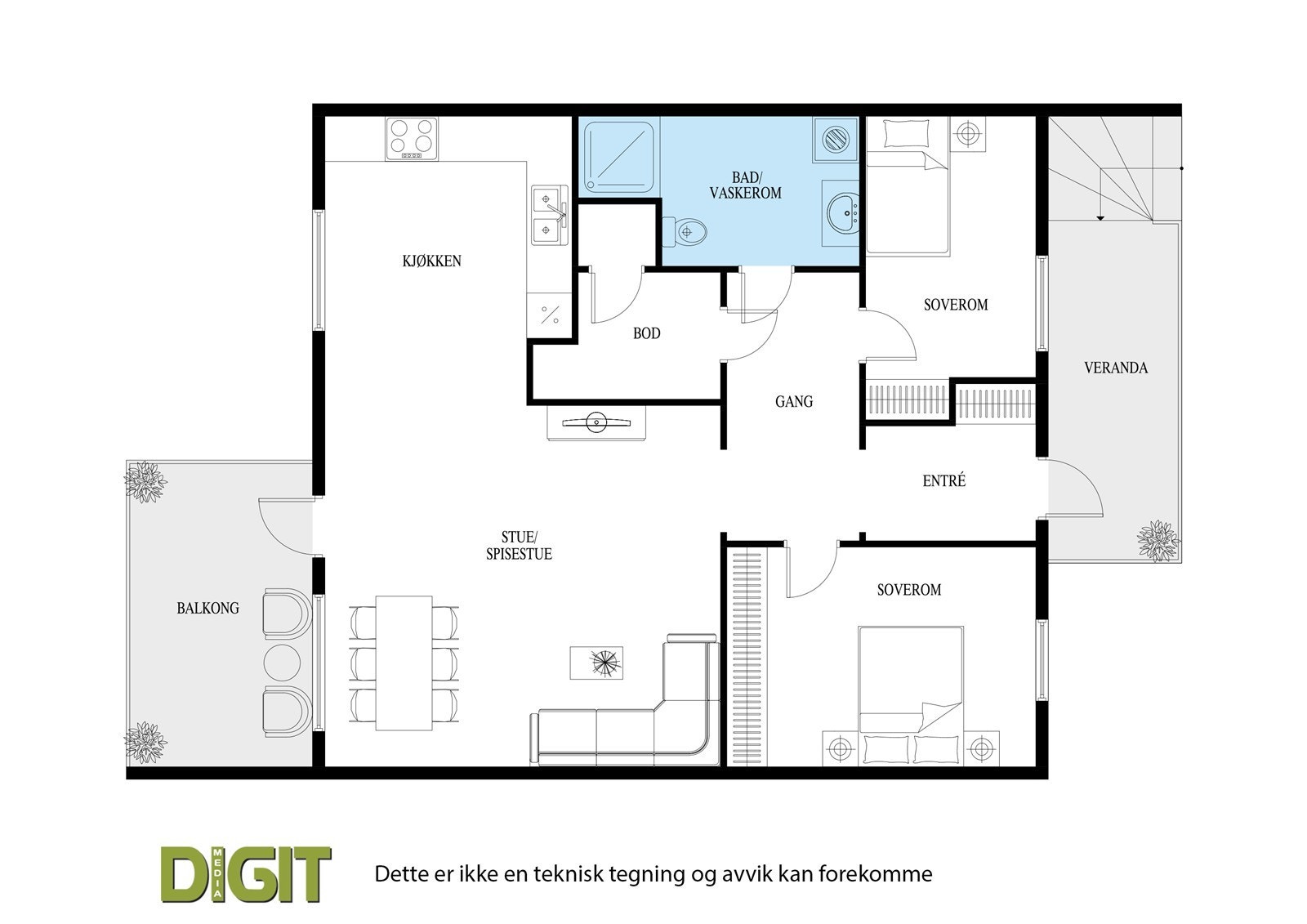 Plantegning. Galleribilde