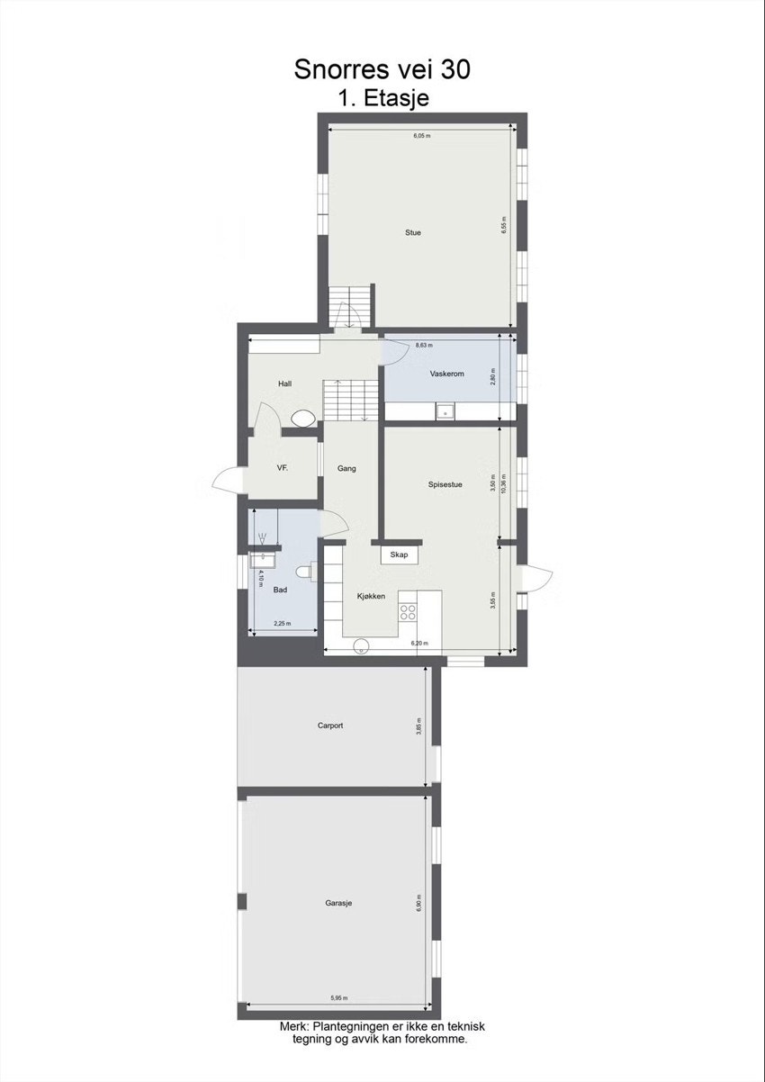 Plantegning - 1. etasje Galleribilde