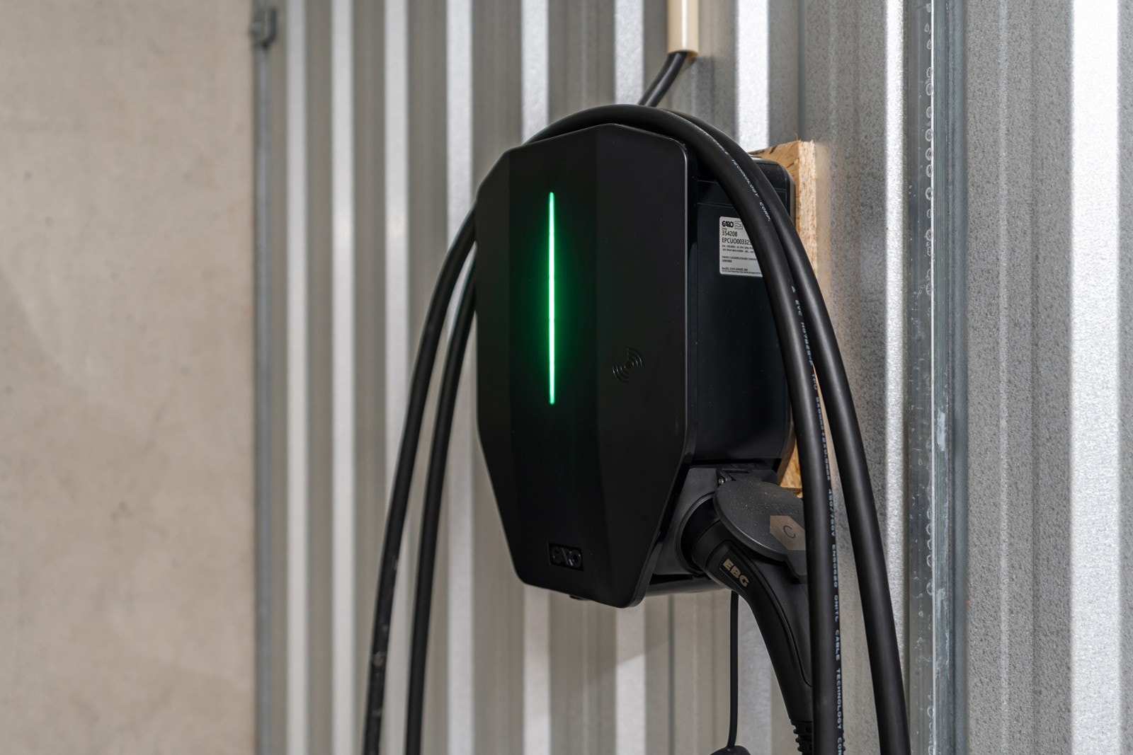 Klargjort for elbillading.