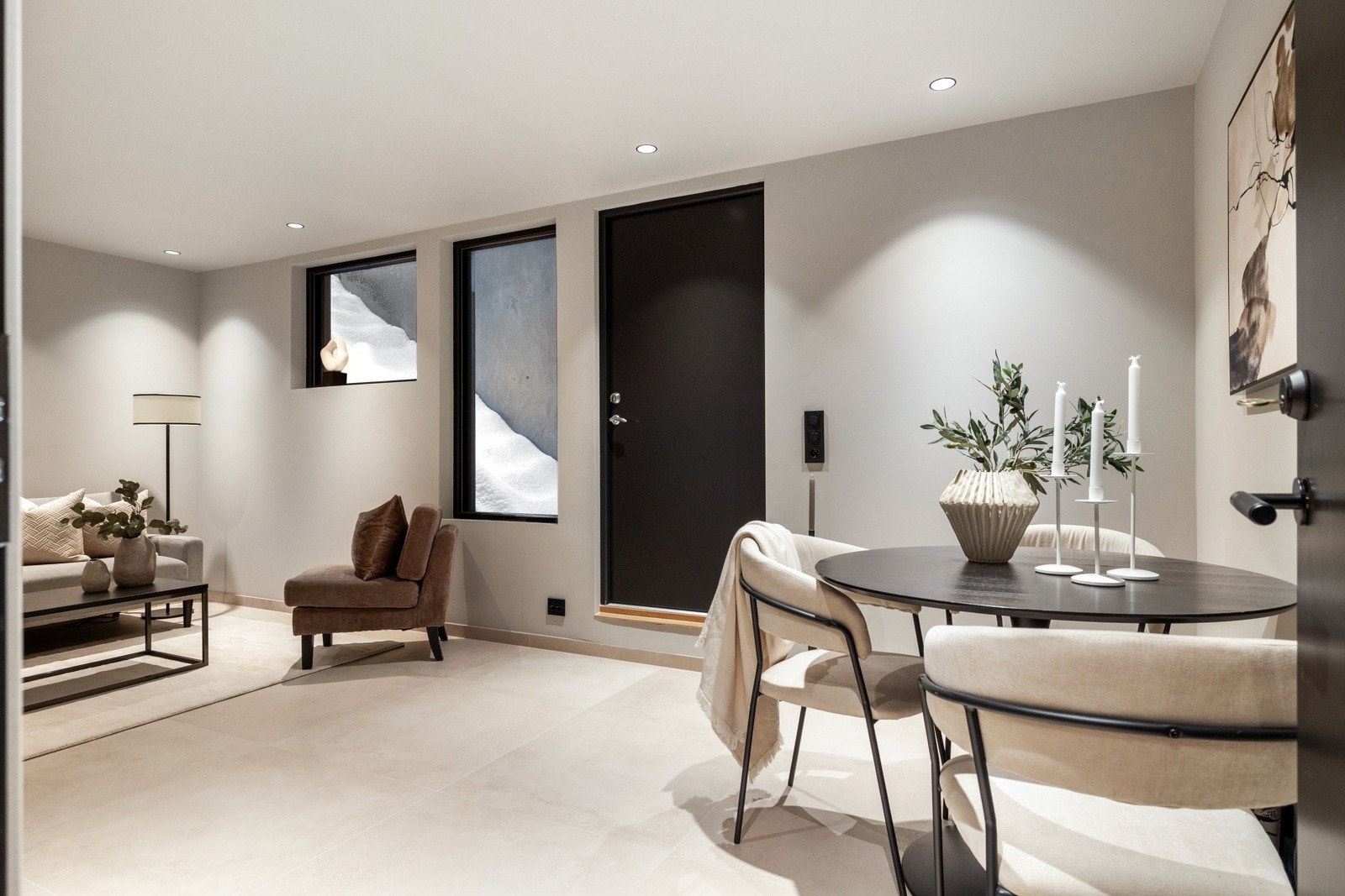 Det er opplegg til kjøkken i hybelen. Galleribilde